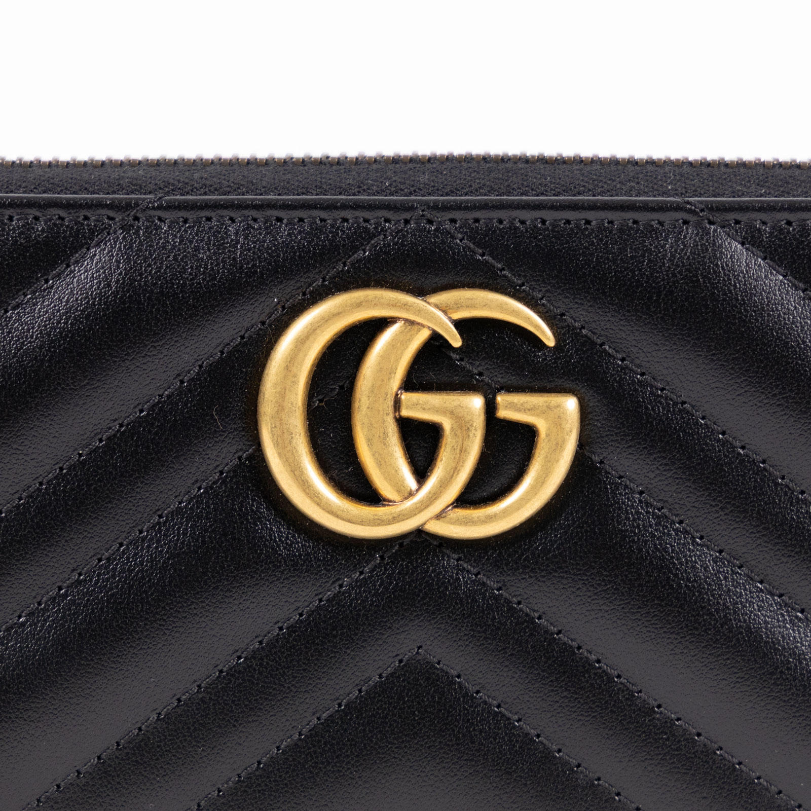 古馳 GUCCI Marmont 全拉鍊式 錢包 長夾 443123 黑MARMONT拉鍊長夾 原廠盒子/防塵袋