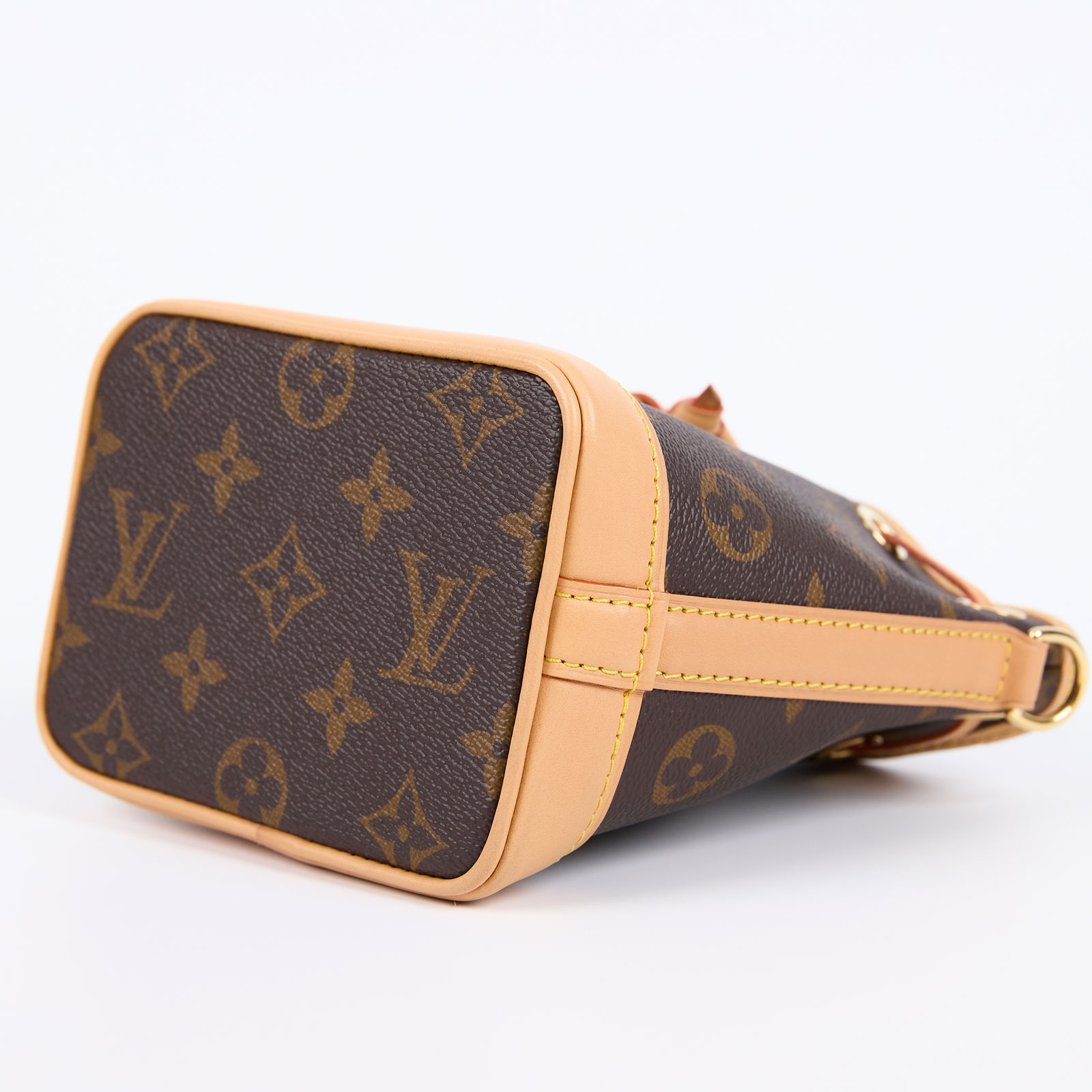 路易威登 LOUIS VUITTON Nano Noé 原花 束口水桶包 M81266 晶片款 原花NANO NOE水桶包 原廠盒子/防塵袋