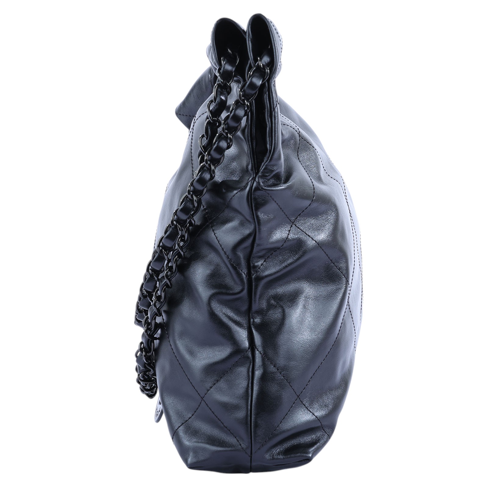 香奈兒 CHANEL 22 小型 束口包 AS3260 晶片款 SO BLACK 22包 小號 原廠盒子/防塵袋/購買證明