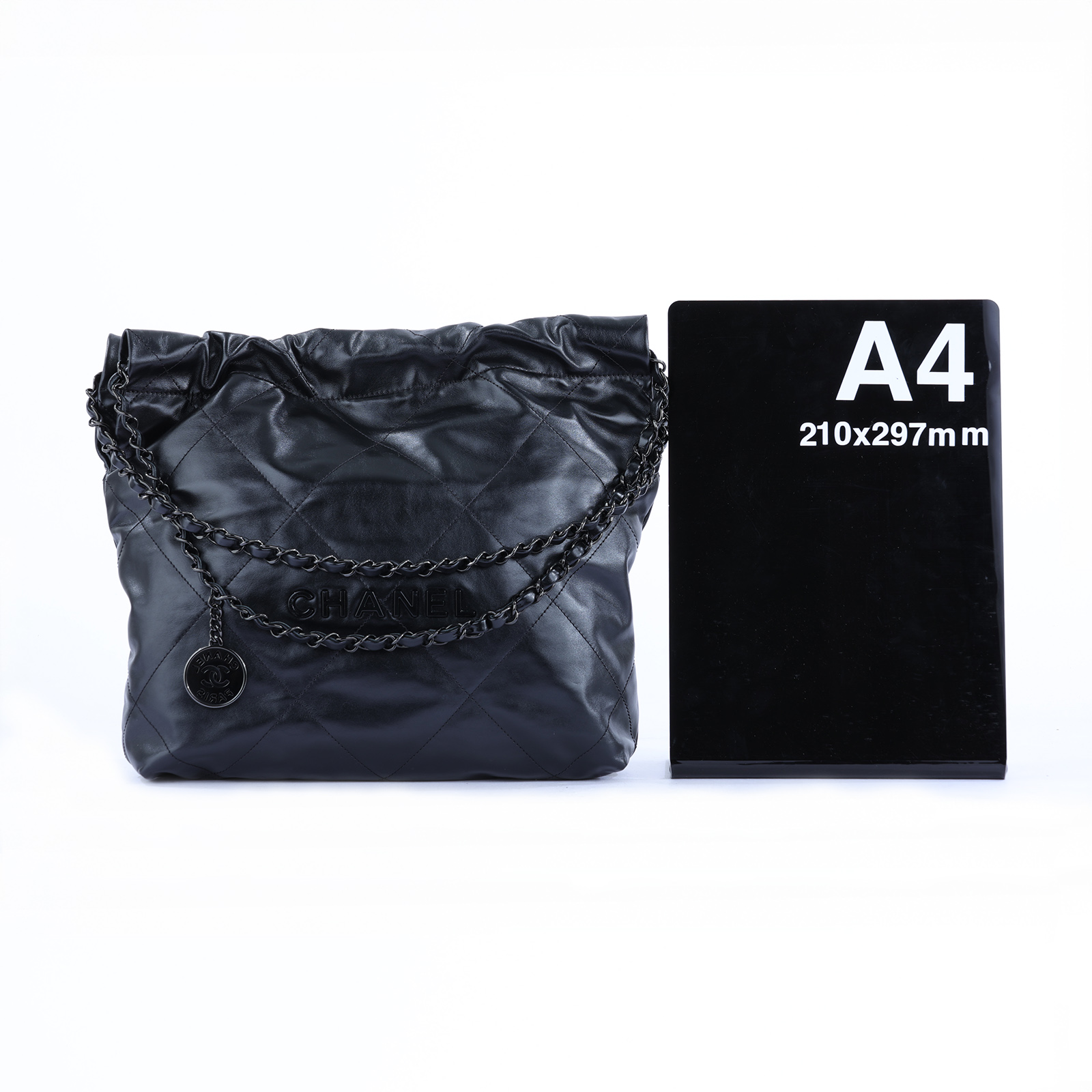 香奈兒 CHANEL 22 小型 束口包 AS3260 晶片款 SO BLACK 22包 小號 原廠盒子/防塵袋/購買證明