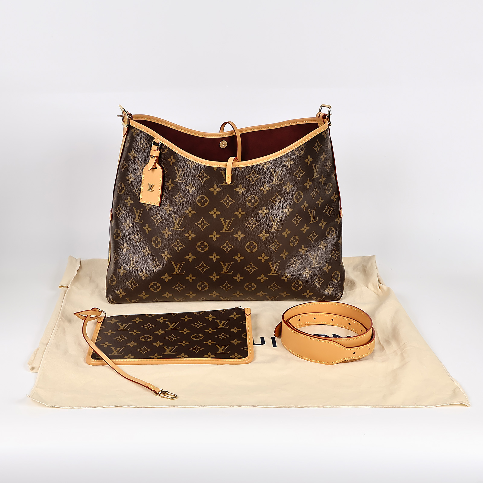 路易威登 LOUIS VUITTON CarryAll MM 原花 肩背包 M46197 晶片款 老花CARRYALL MM 防塵袋/購買證明