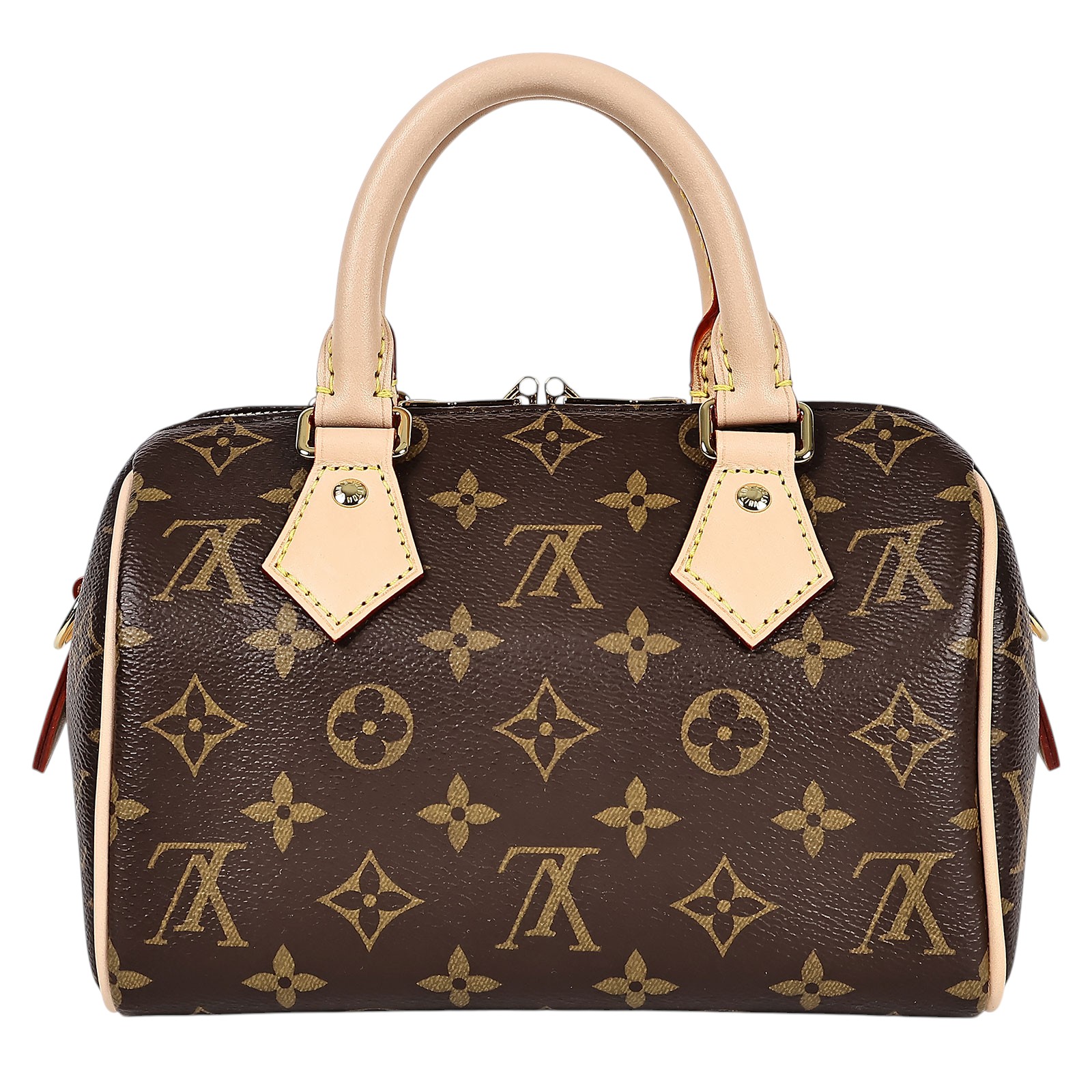 路易威登 LOUIS VUITTON Speedy 20 黑色揹帶 肩背 波士頓包 M45957 晶片款 原花SPEEDY20 防塵袋
