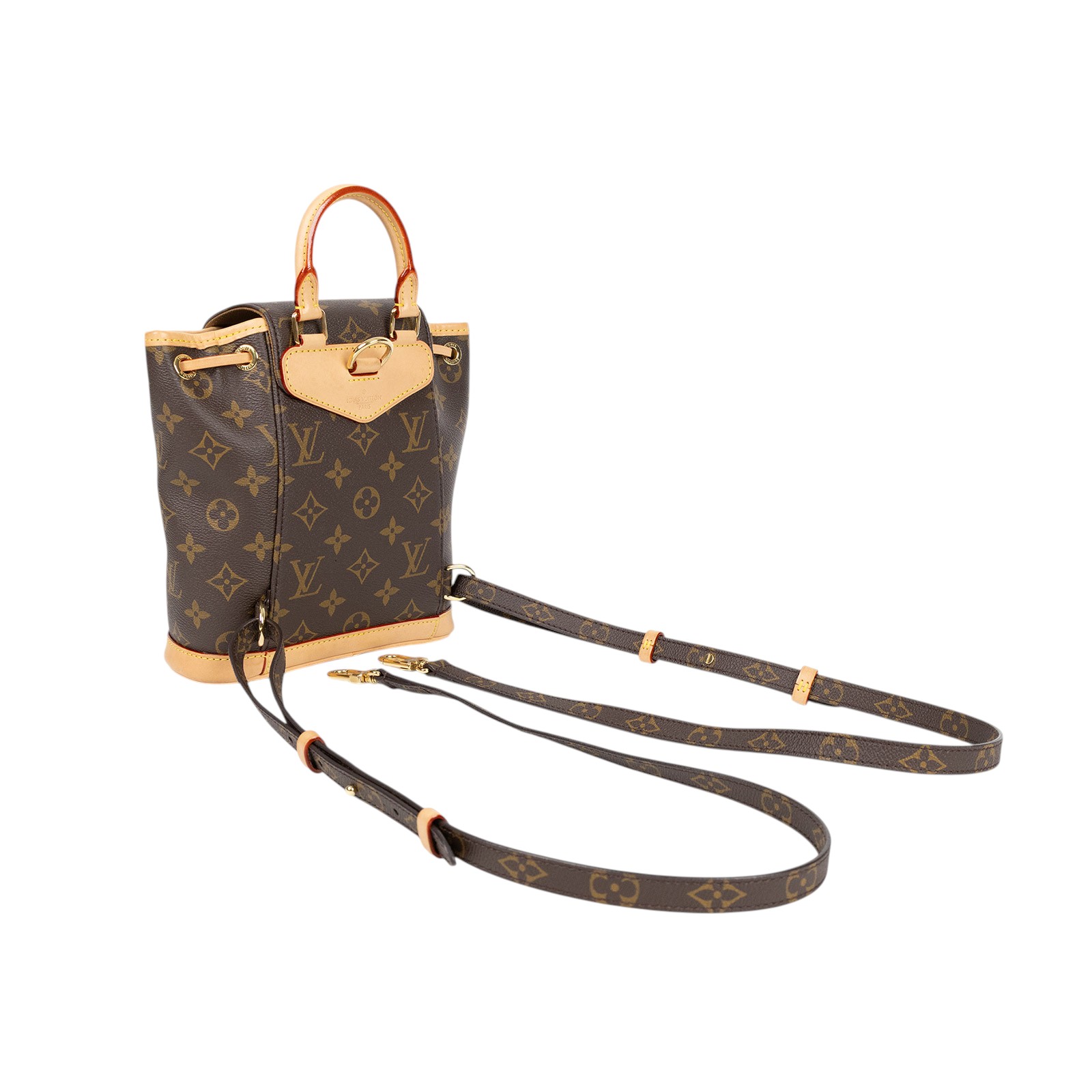路易威登 LOUIS VUITTON Montsouris Mini 後背包 經典帆布 M11199 晶片款 原花MONTSOURIS MINI後背包 防塵袋