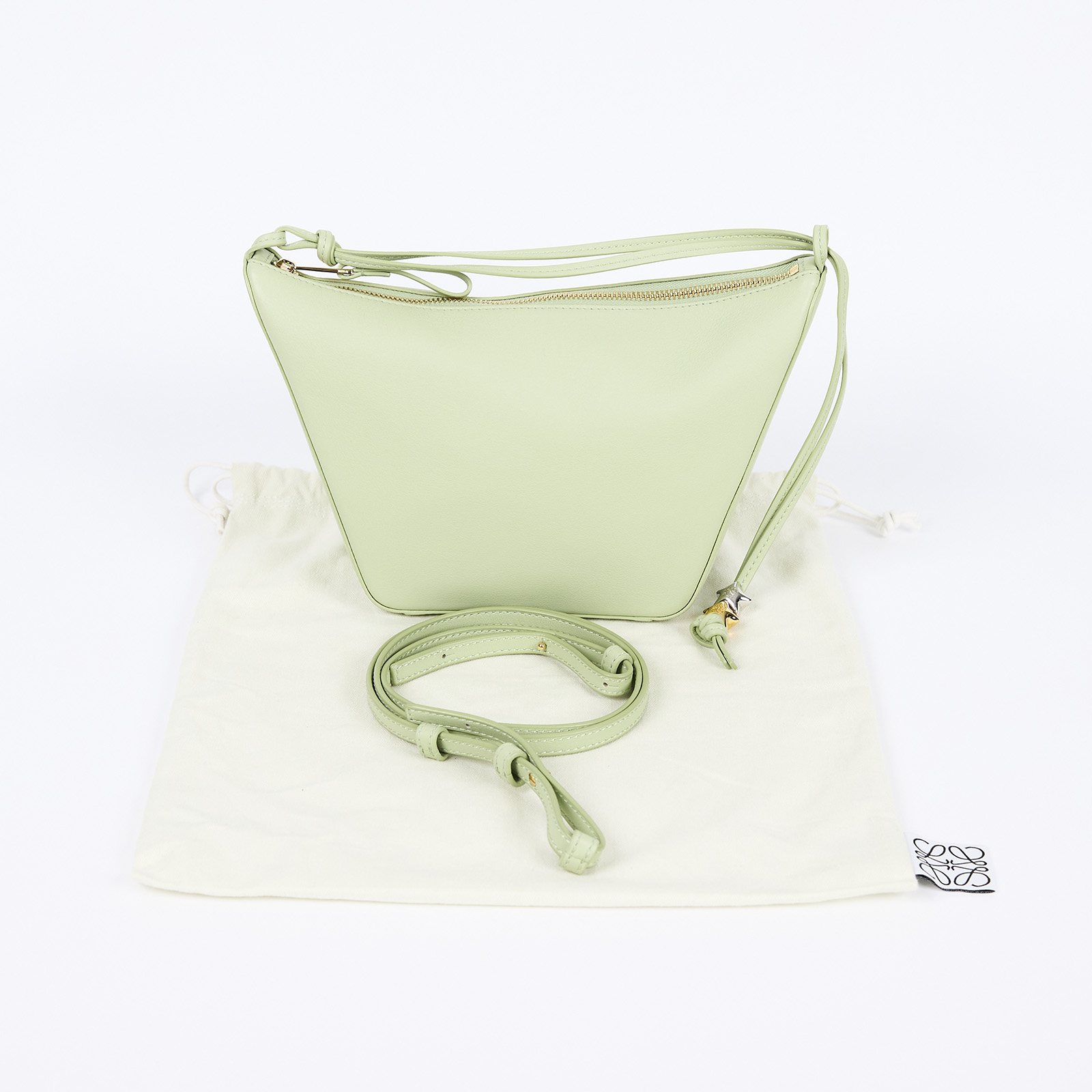 羅意威 LOEWE Mini Hammock Hobo bag 迷你 吊床包  淺綠HAMMOCK HOBO MINI 防塵袋