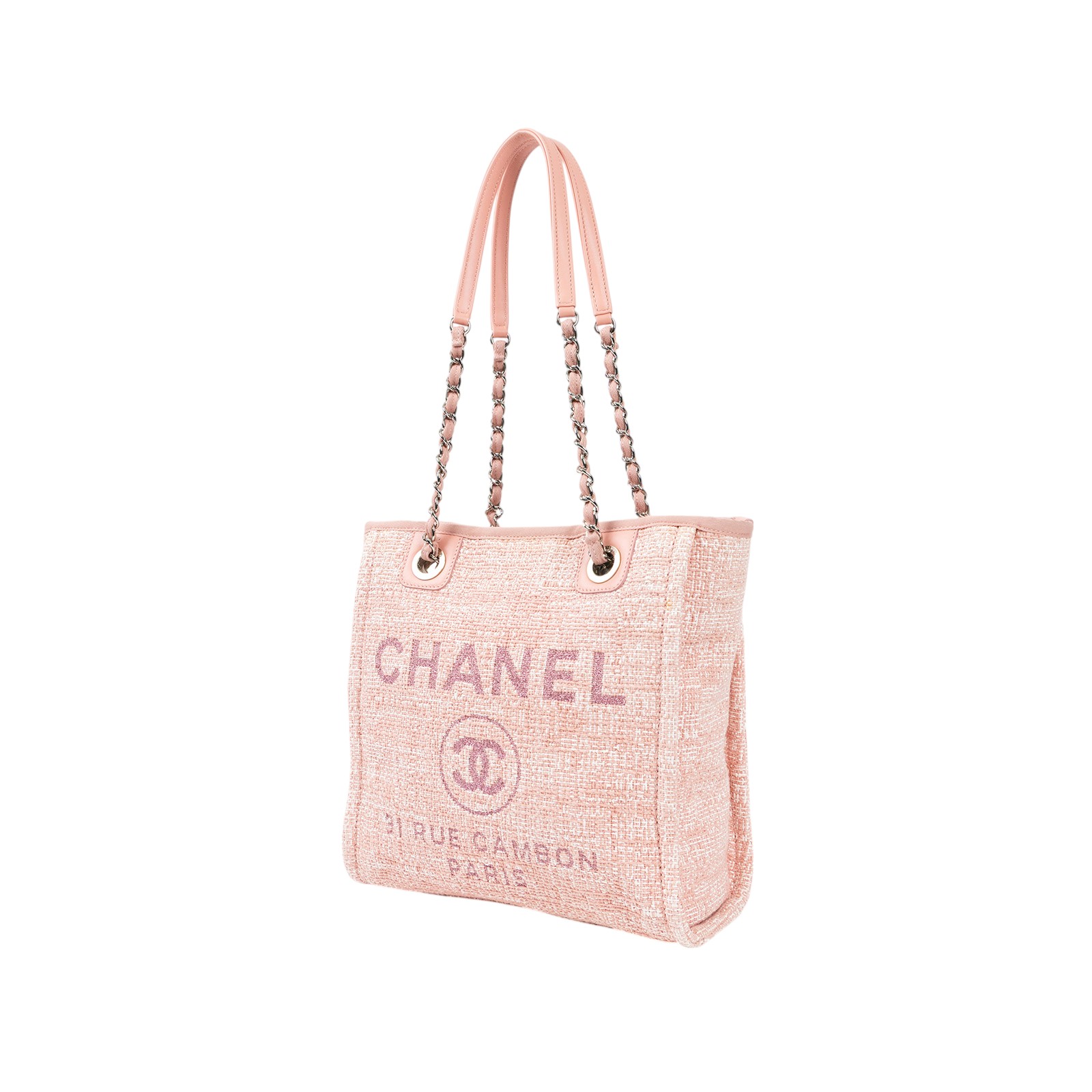 香奈兒 CHANEL 海灘包 迷你  25開粉海灘包 小款 保證卡