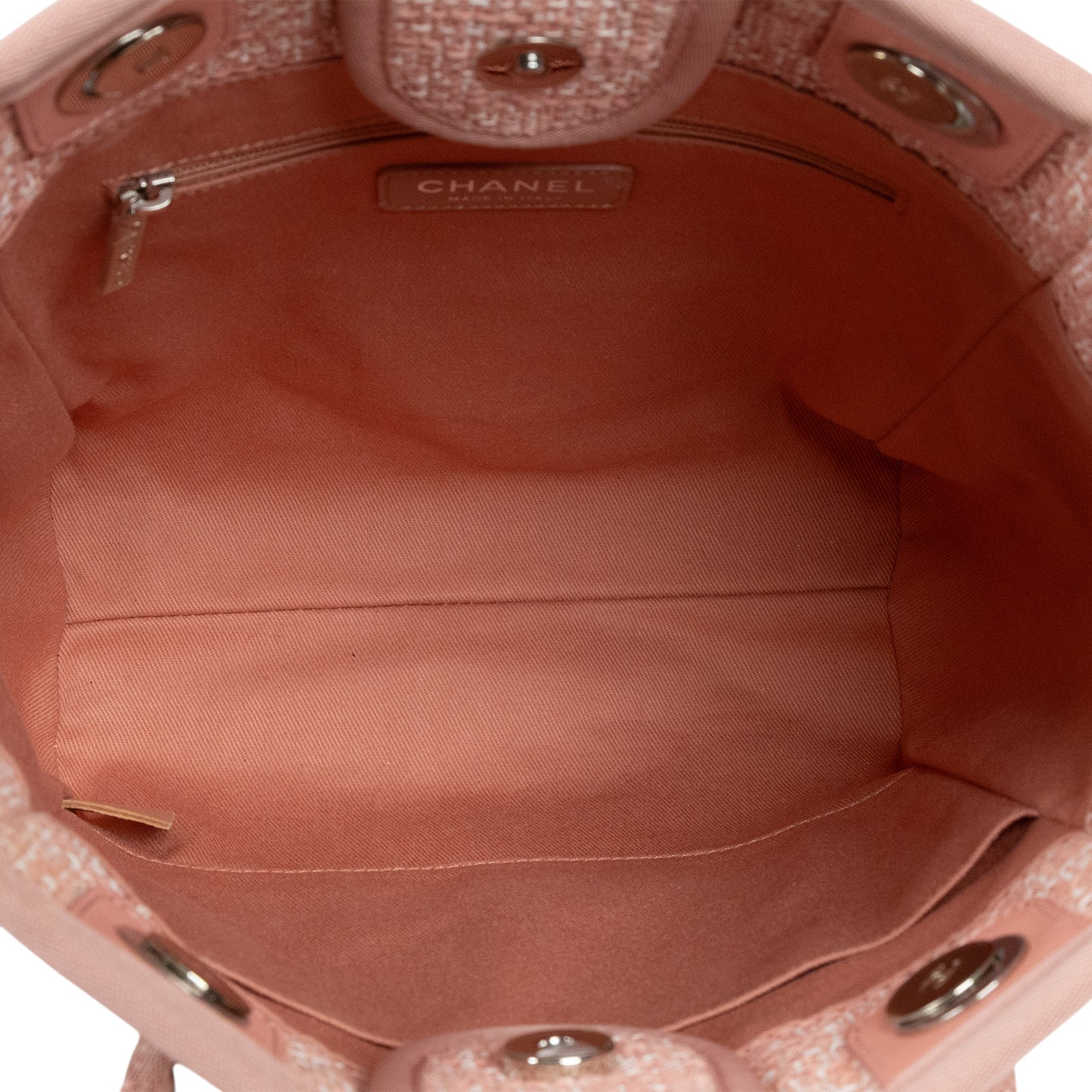 香奈兒 CHANEL 海灘包 迷你  25開粉海灘包 小款 保證卡