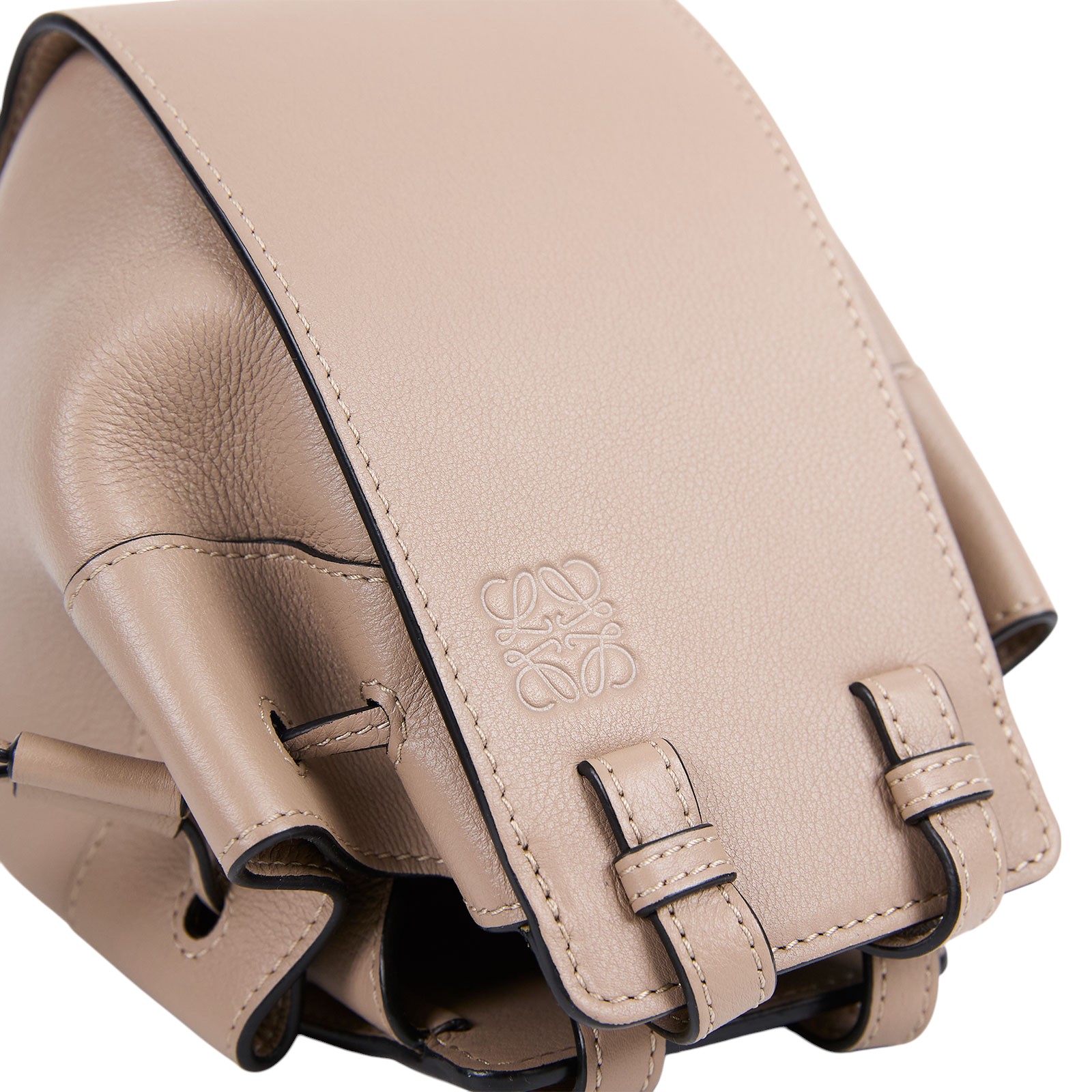 羅意威 LOEWE Mini Hammock drawstring 迷你 小牛皮 肩背 吊床包 A538V07X15 灰HAMMOCK MINI 防塵袋