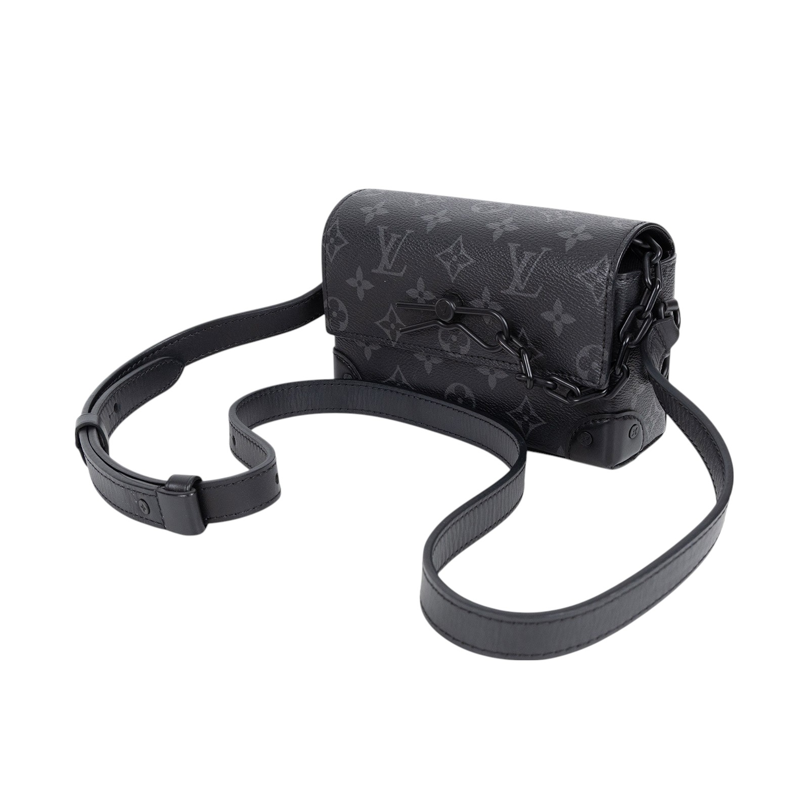 路易威登 LOUIS VUITTON Steamer 隨身錢包 肩背 M81783 晶片款 黑原花STREAMER 原廠盒子/防塵袋