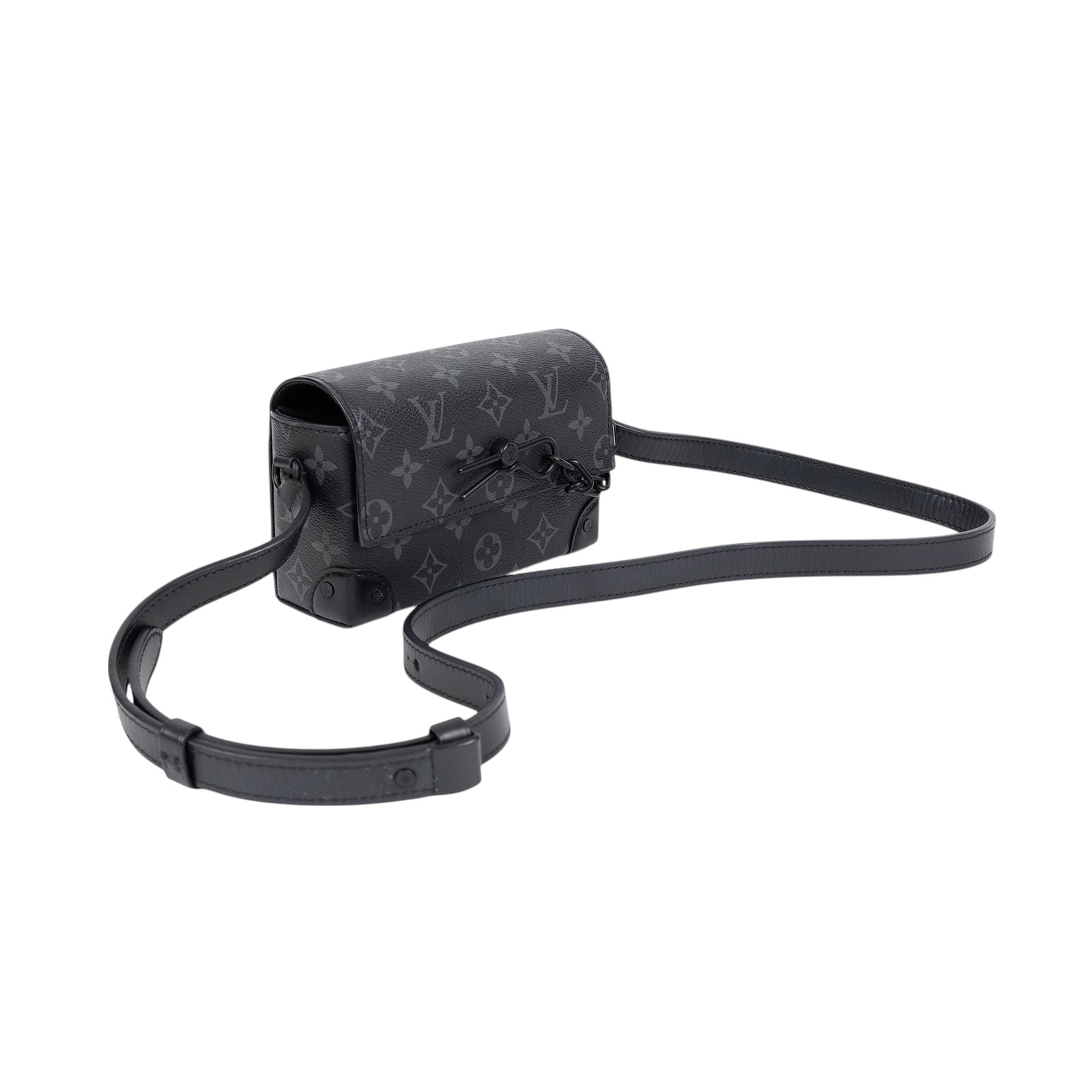 路易威登 LOUIS VUITTON Steamer 隨身錢包 肩背 M81783 晶片款 黑原花STREAMER 原廠盒子/防塵袋