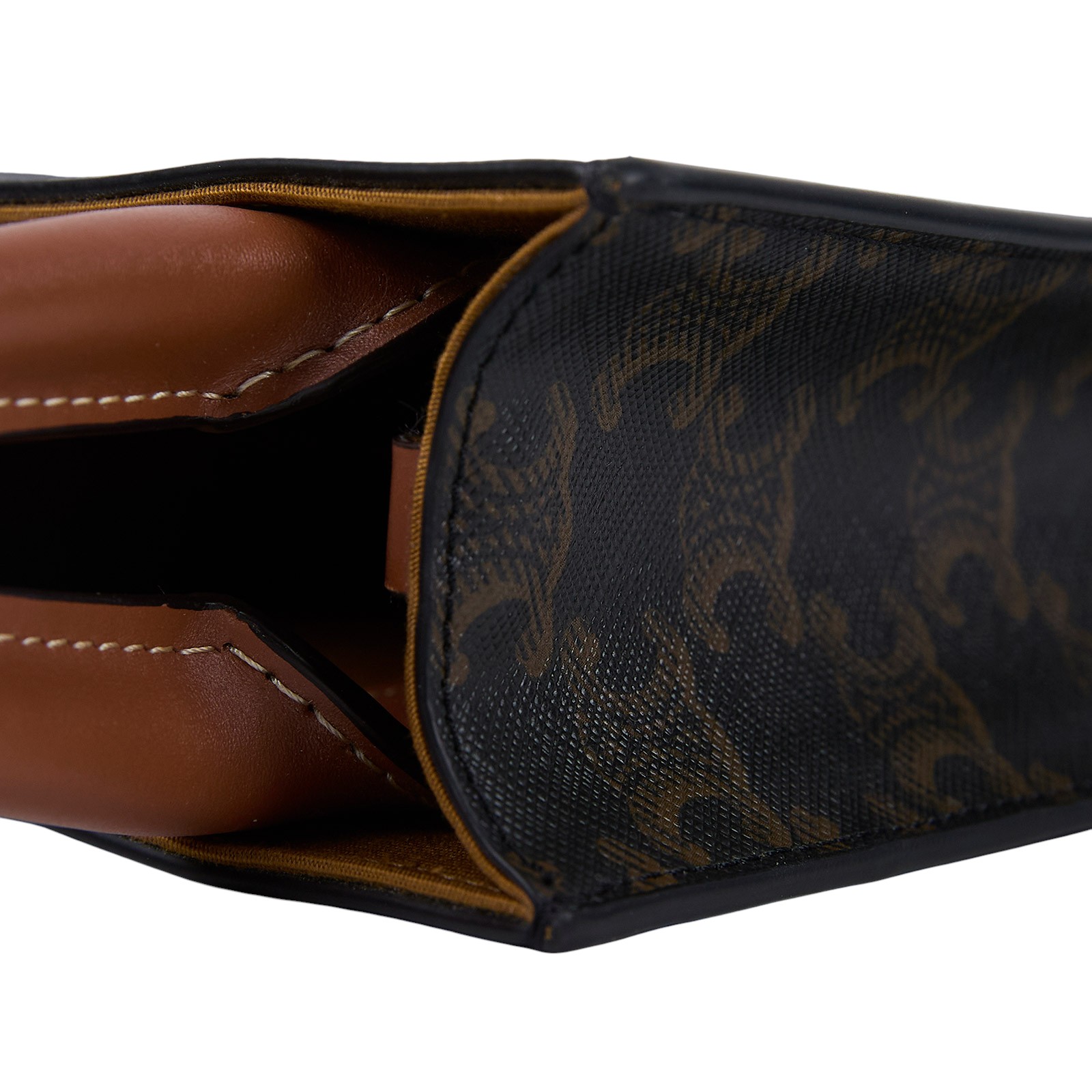 思琳 CELINE Triomphe帆布 迷你 直式 Cabas 肩背 手提包 194372BZK 凱旋門直立CABAS MINI 防塵袋/購買證明