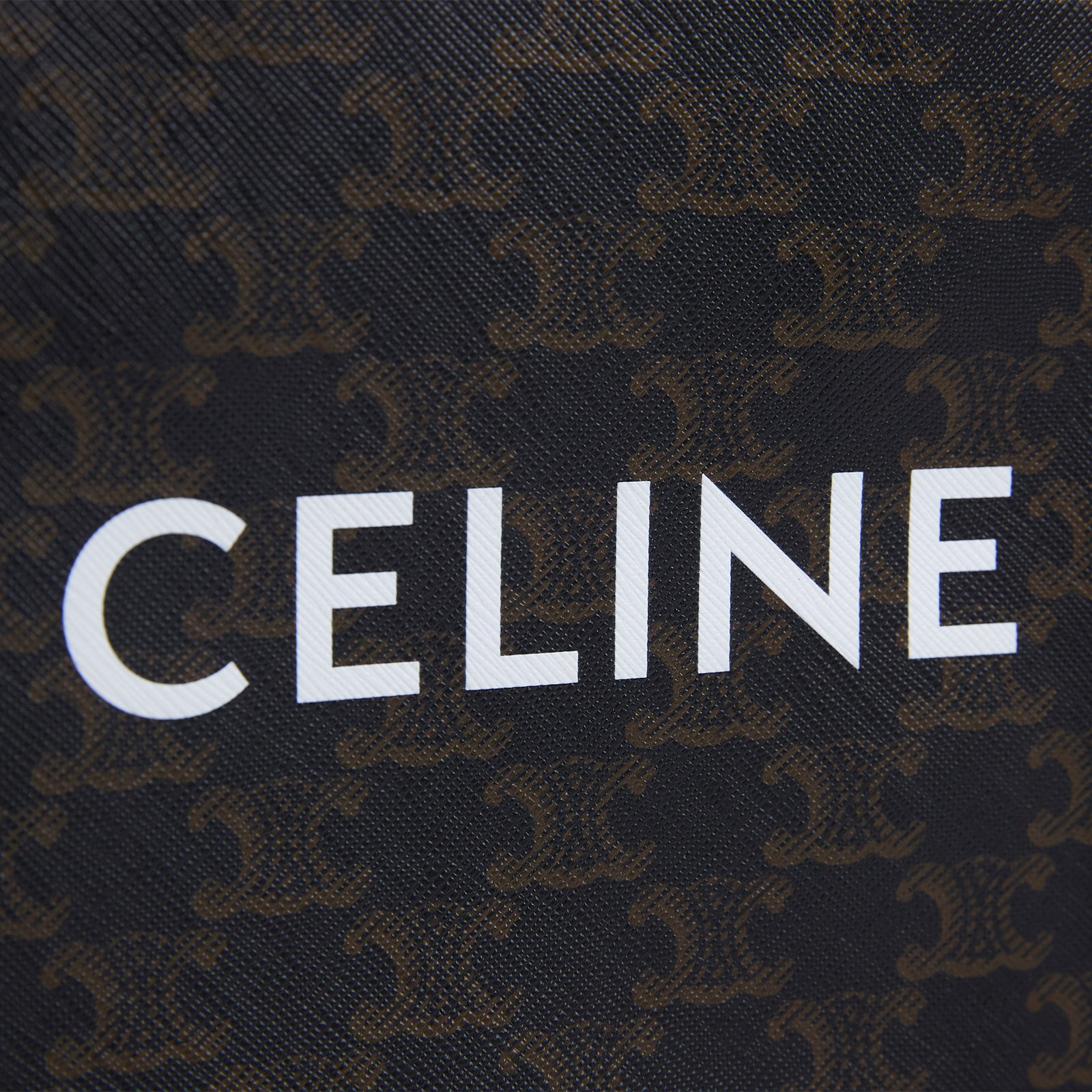 思琳 CELINE Triomphe帆布 迷你 直式 Cabas 肩背 手提包 194372BZK 凱旋門直立CABAS MINI 防塵袋/購買證明