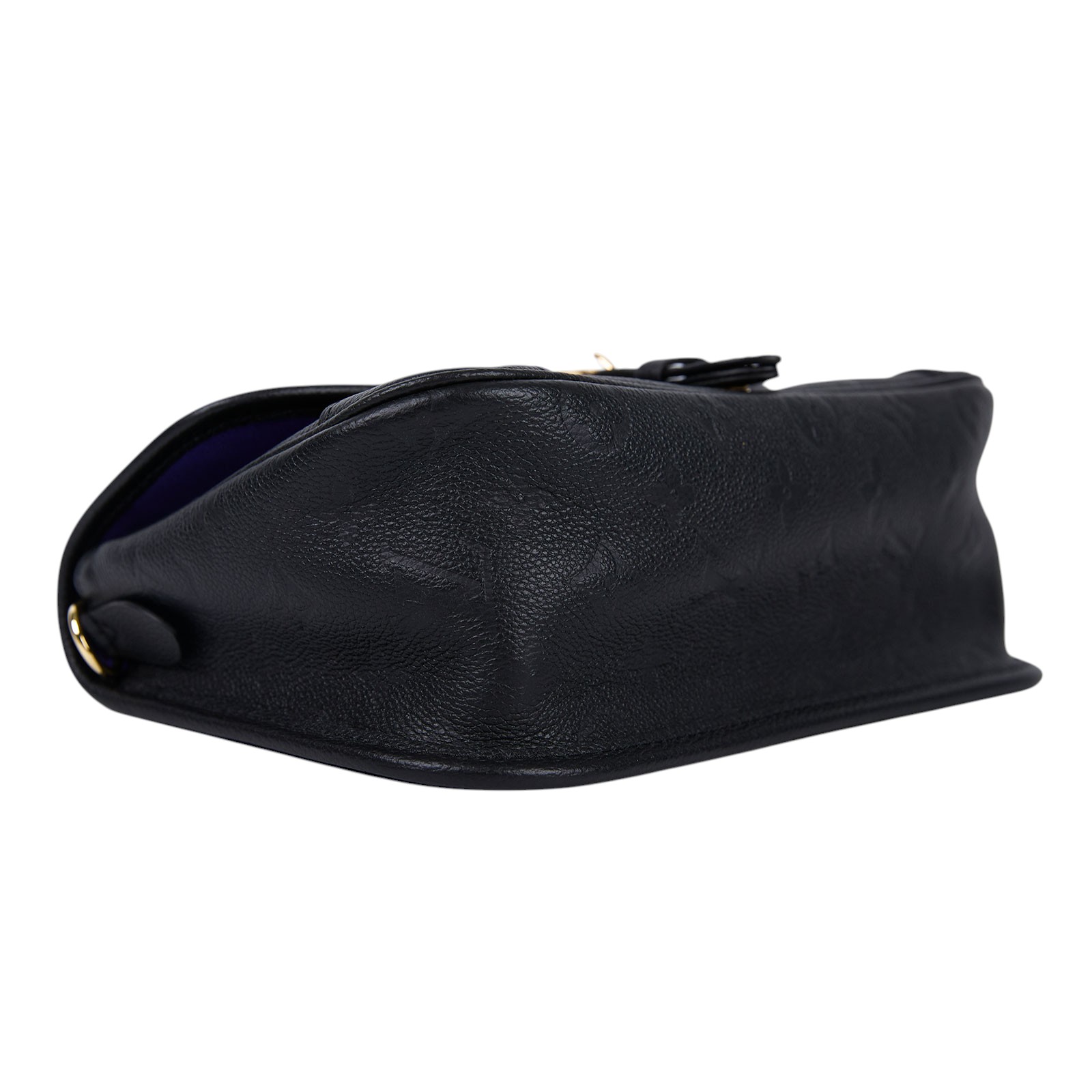 路易威登 LOUIS VUITTON Diane 腋下包法棍 單肩背包 黑色 M46386 晶片款 黑大原花壓紋DIANE 防塵袋/背帶