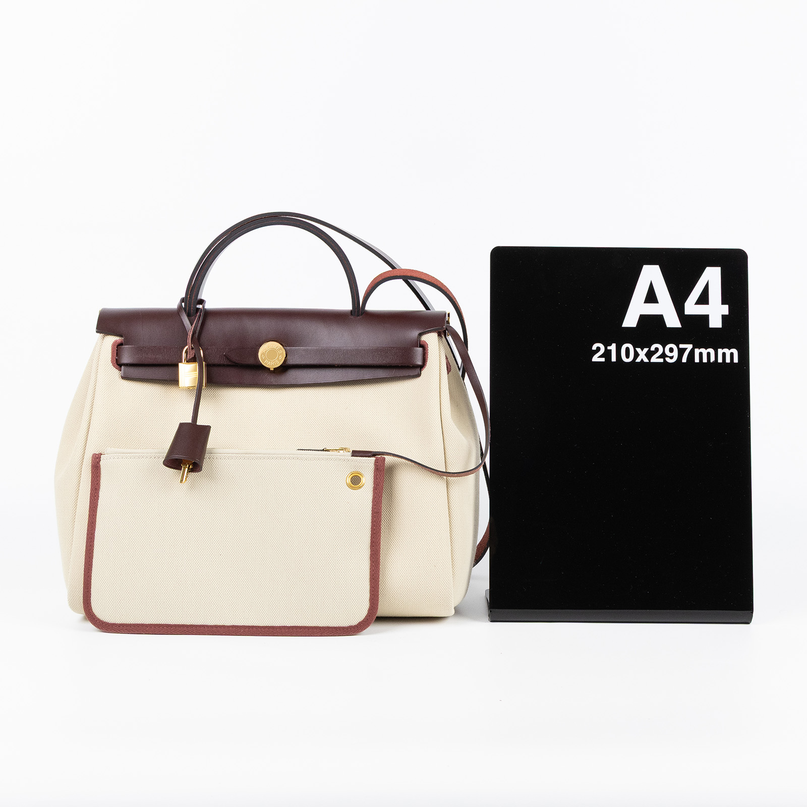 愛馬仕 Hermes Herbag Zip 31 HER31 Z刻 深棕HERBAG31 原廠盒子/防塵袋/鎖組(皮革輕微磨損)