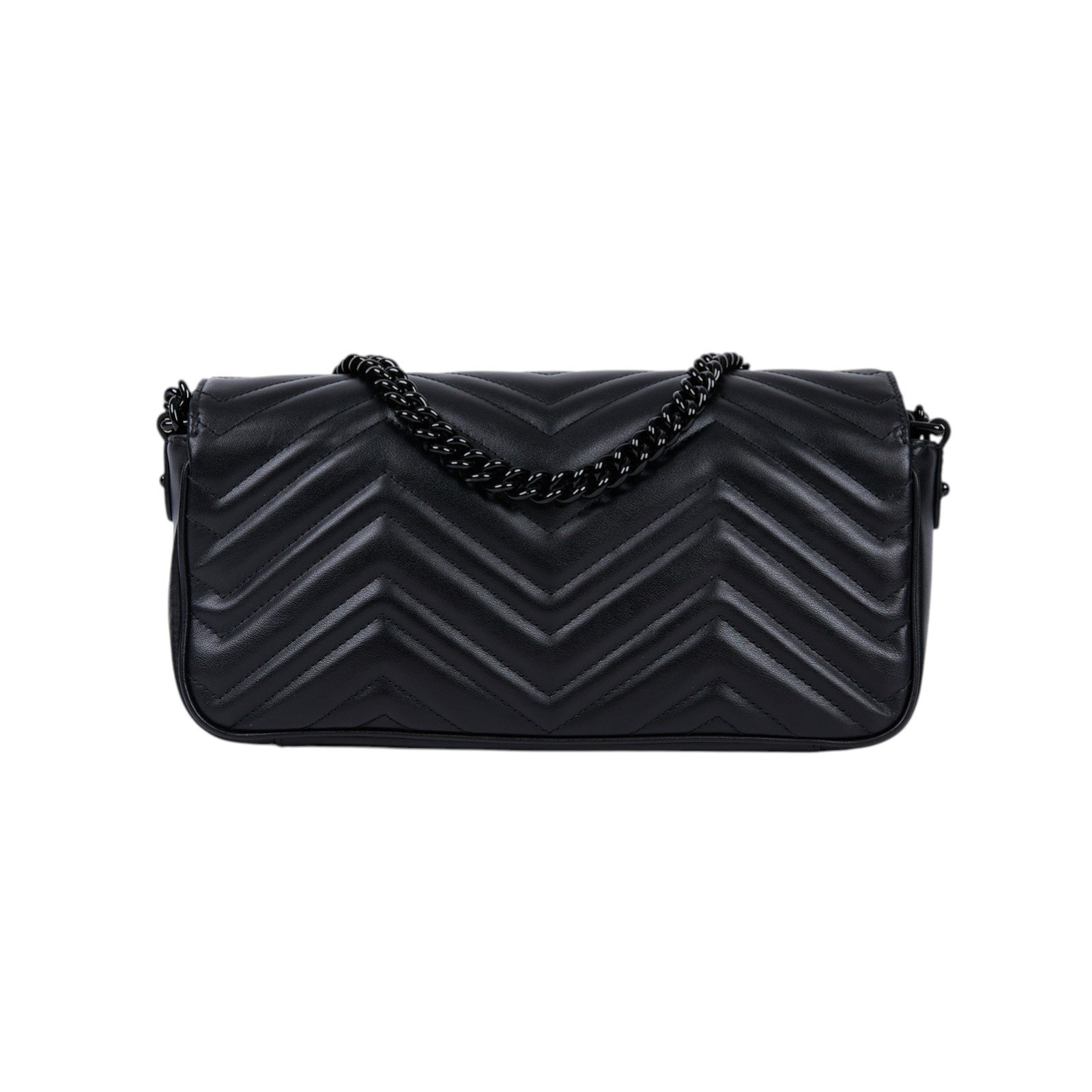 古馳 GUCCI GG Marmont 肩揹袋 734814 AABS1 全黑MARMONT 2WAY 防塵袋