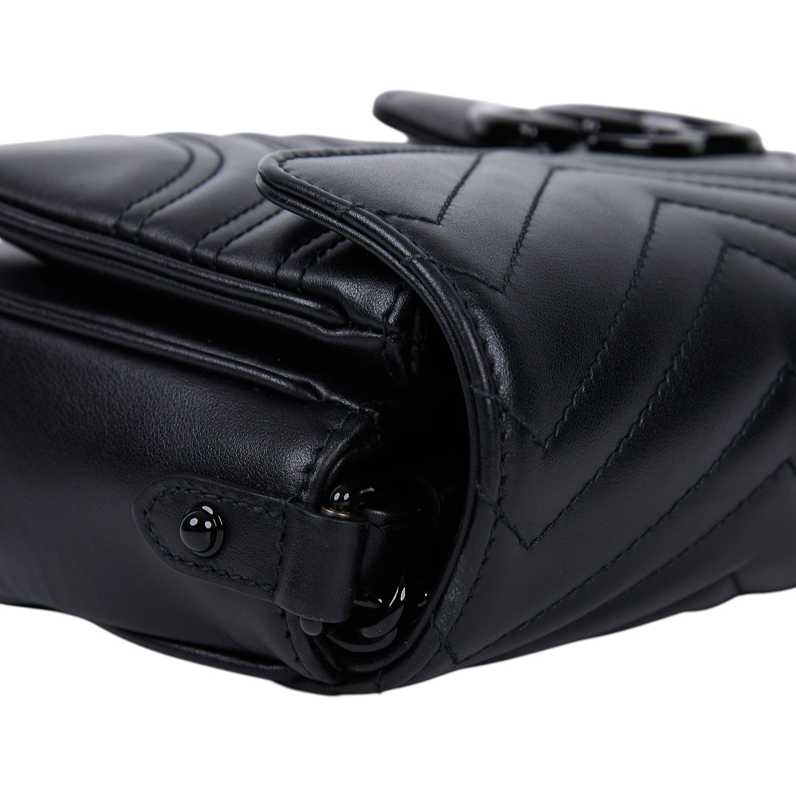 古馳 GUCCI GG Marmont 肩揹袋 734814 AABS1 全黑MARMONT 2WAY 防塵袋