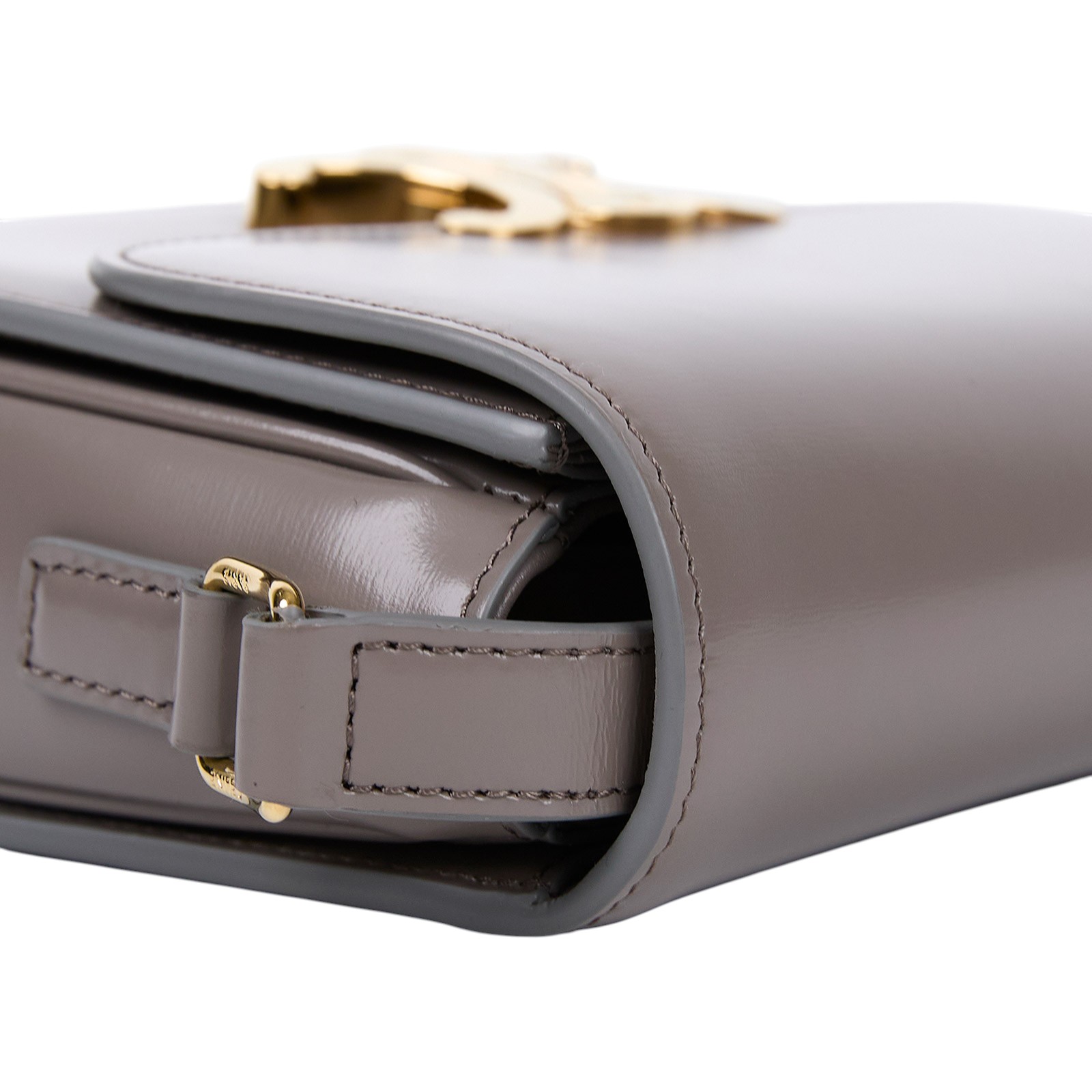 思琳 CELINE 亮面牛皮革 Teen Triomphe 凱旋門 肩背包 188423BF4 灰光滑牛皮TEEN TRIOMPHE凱旋門 防塵袋