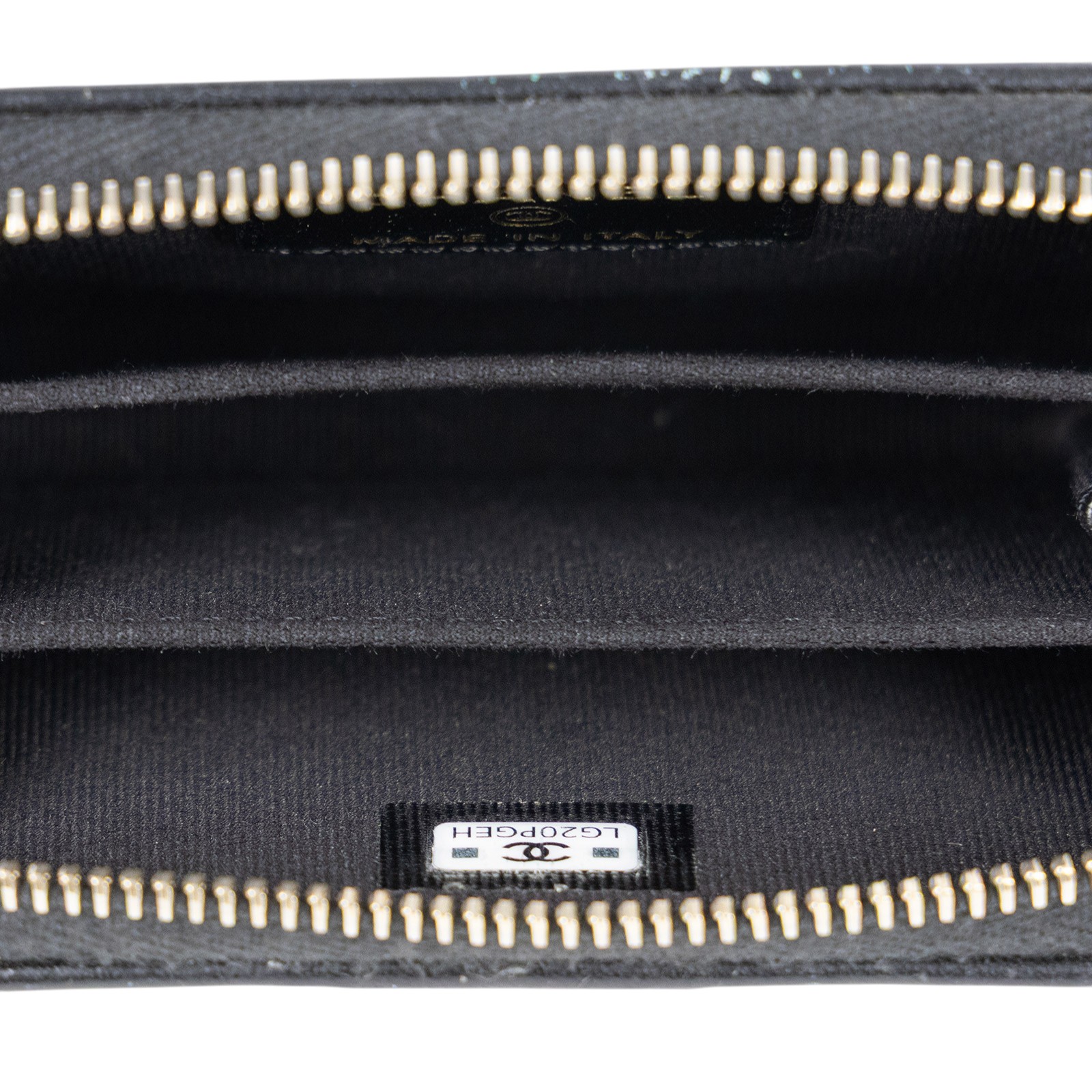 香奈兒 CHANEL BOY 拉鍊 零錢包 A80602 B01490 黑色荔枝BOY拉鍊卡包 原廠盒子/防塵袋/購買證明影本