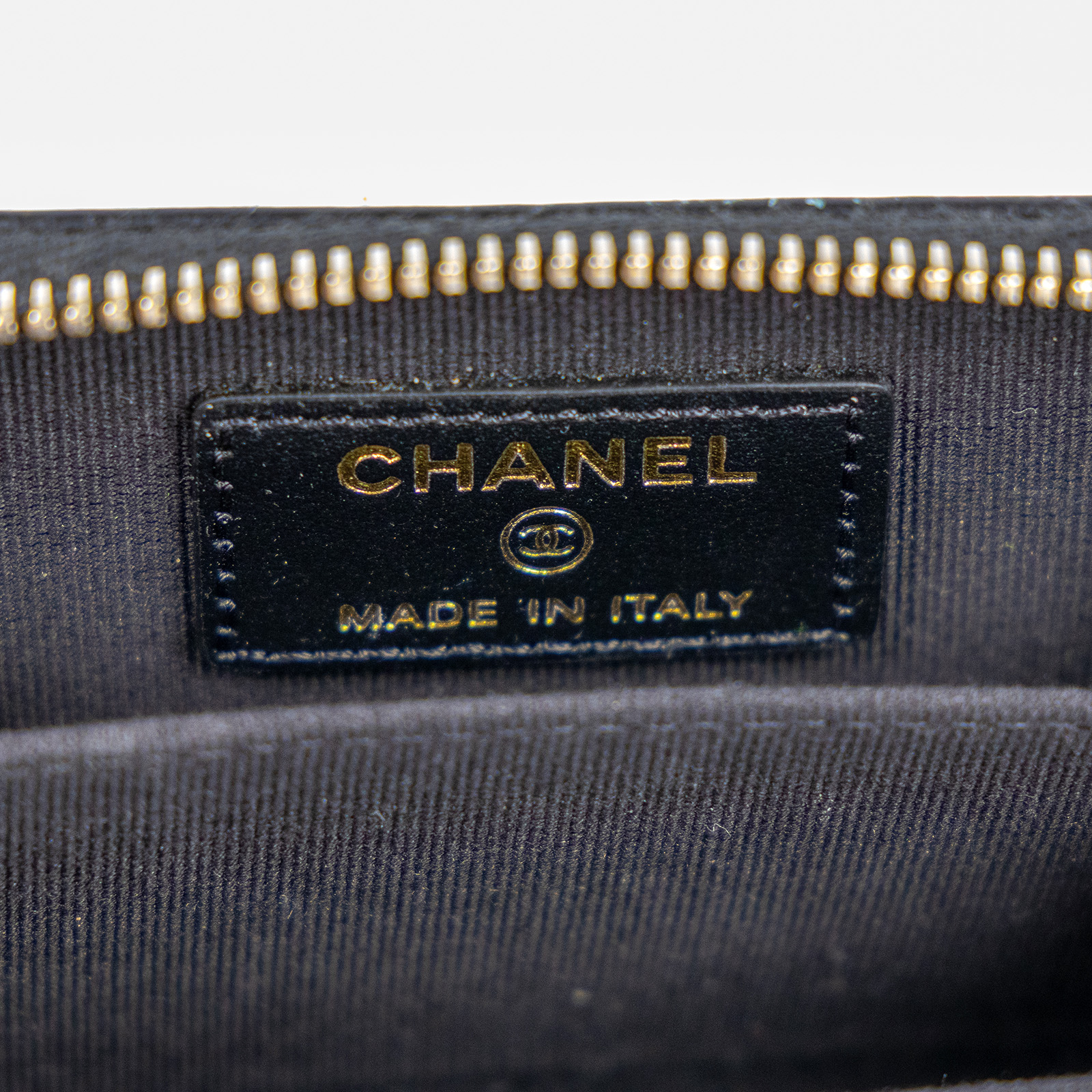 香奈兒 CHANEL BOY 拉鍊 零錢包 A80602 B01490 黑色荔枝BOY拉鍊卡包 原廠盒子/防塵袋/購買證明影本