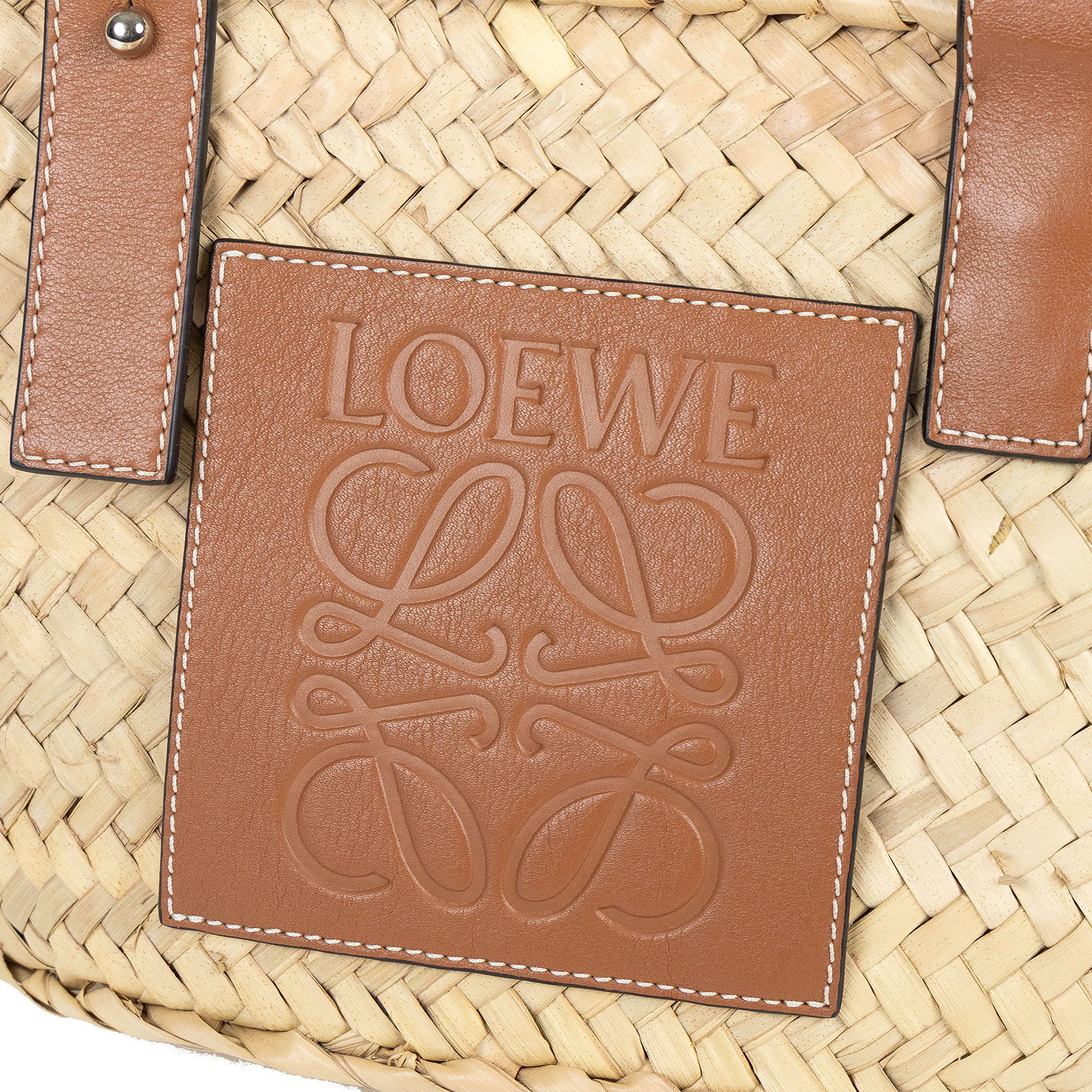 羅意威 LOEWE 棕櫚葉 手提 編織包 小型 A223S93X04 草編包 防塵袋