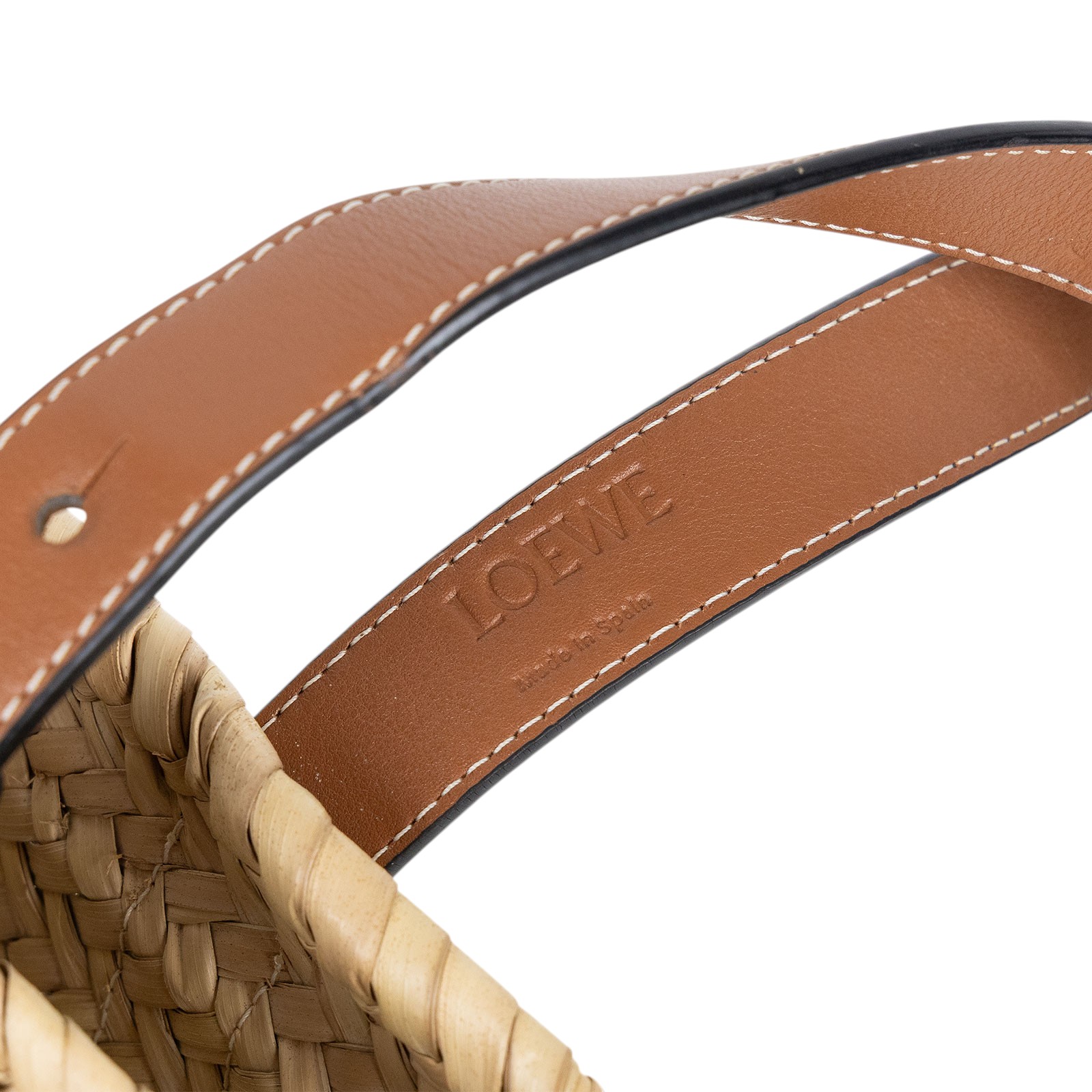 羅意威 LOEWE 棕櫚葉 手提 編織包 小型 A223S93X04 草編包 防塵袋