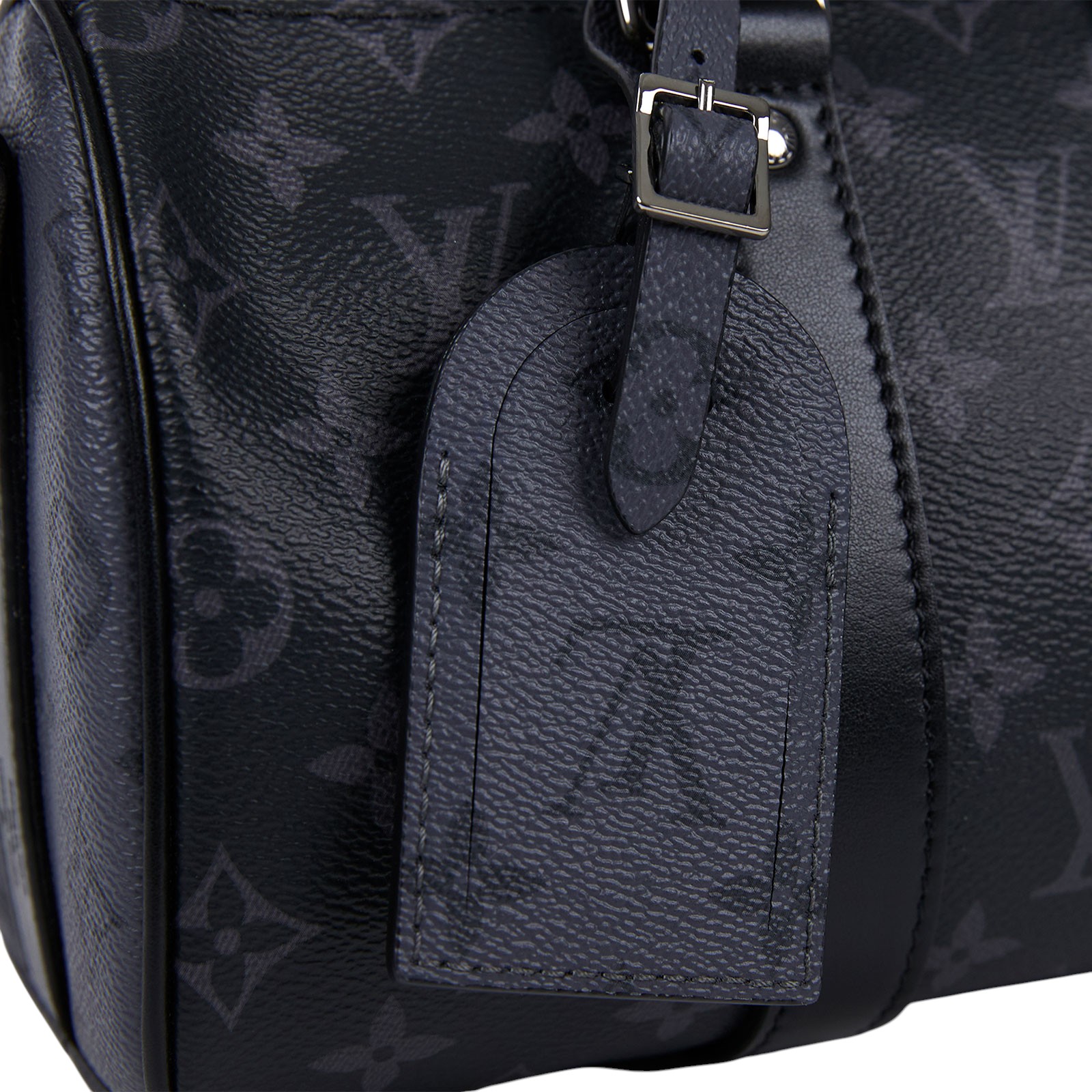 路易威登 LOUIS VUITTON Keepall Bandoulière 25 手提 肩背 波士頓包 Reverse帆布 黑色 M46271 晶片款  防塵袋/購買證明