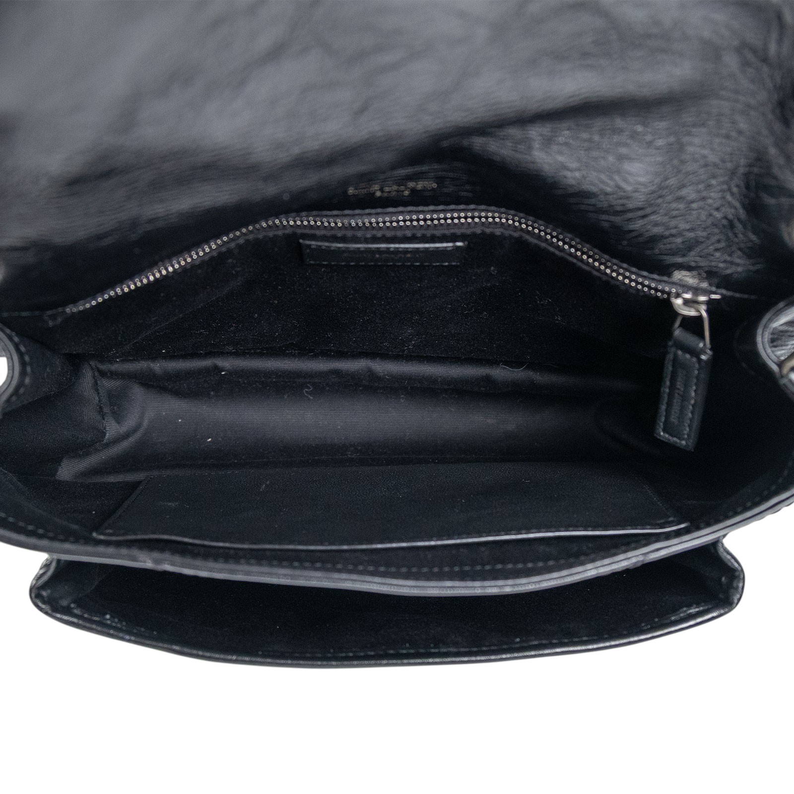 聖羅蘭 YSL SAINT LAURENT Niki 復古皮革 中型手袋 6331580EN04 黑NIKI中號 原廠盒子/防塵袋/購買證明