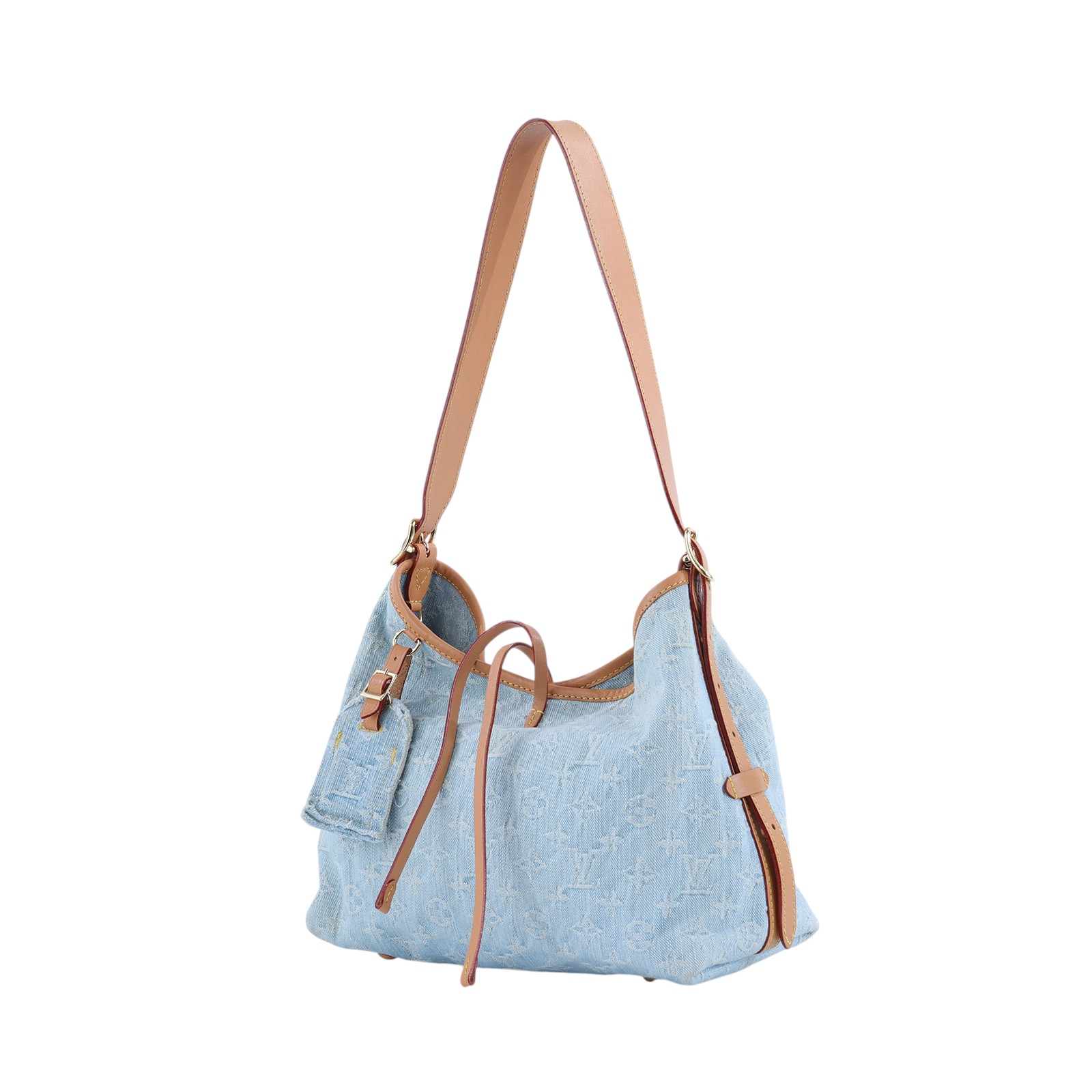 路易威登 LOUIS VUITTON CarryAll PM 肩背包 丹寧 M11462 晶片款 丹寧CARRYALL PM 原廠盒子/防塵袋/購買證明影本