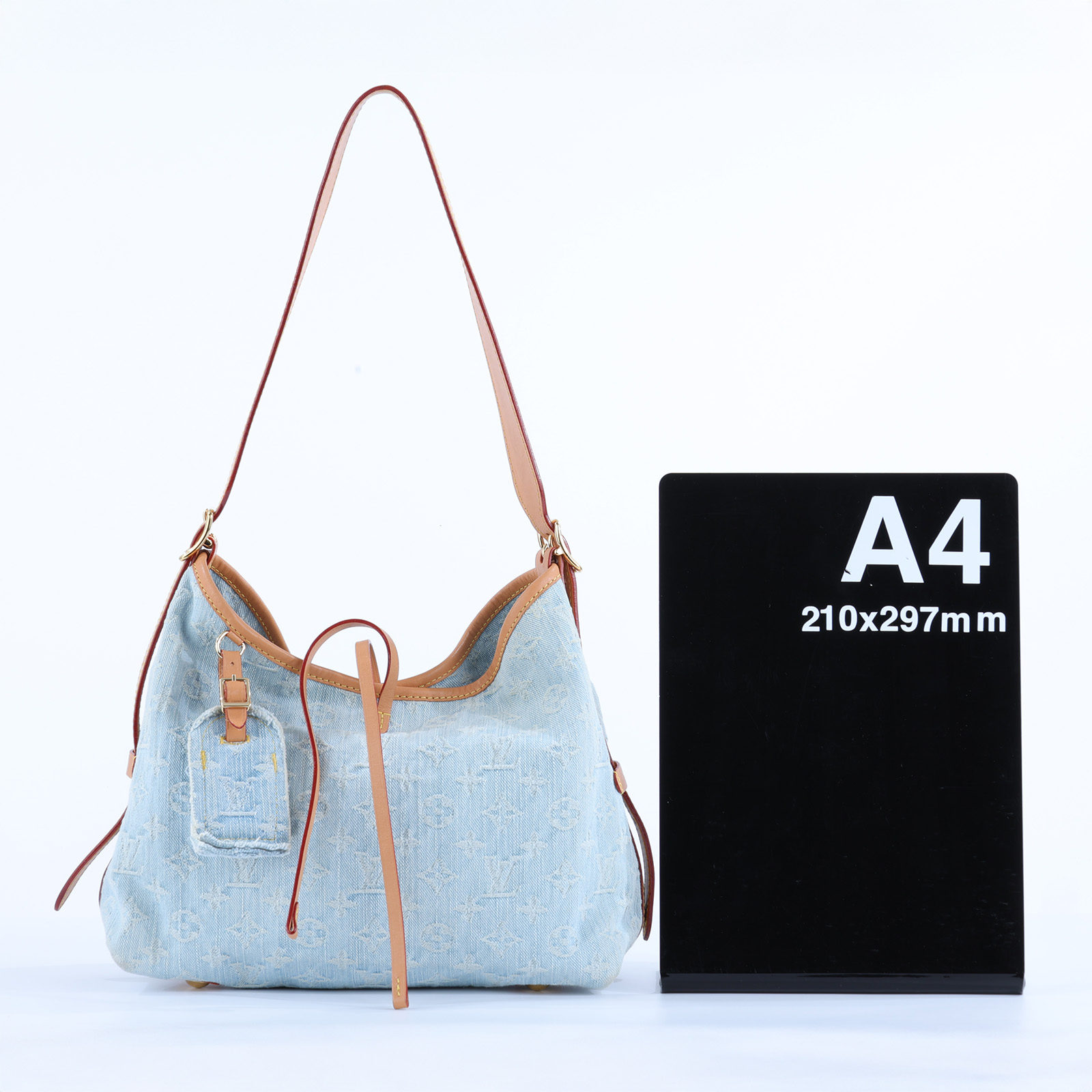 路易威登 LOUIS VUITTON CarryAll PM 肩背包 丹寧 M11462 晶片款 丹寧CARRYALL PM 原廠盒子/防塵袋/購買證明影本