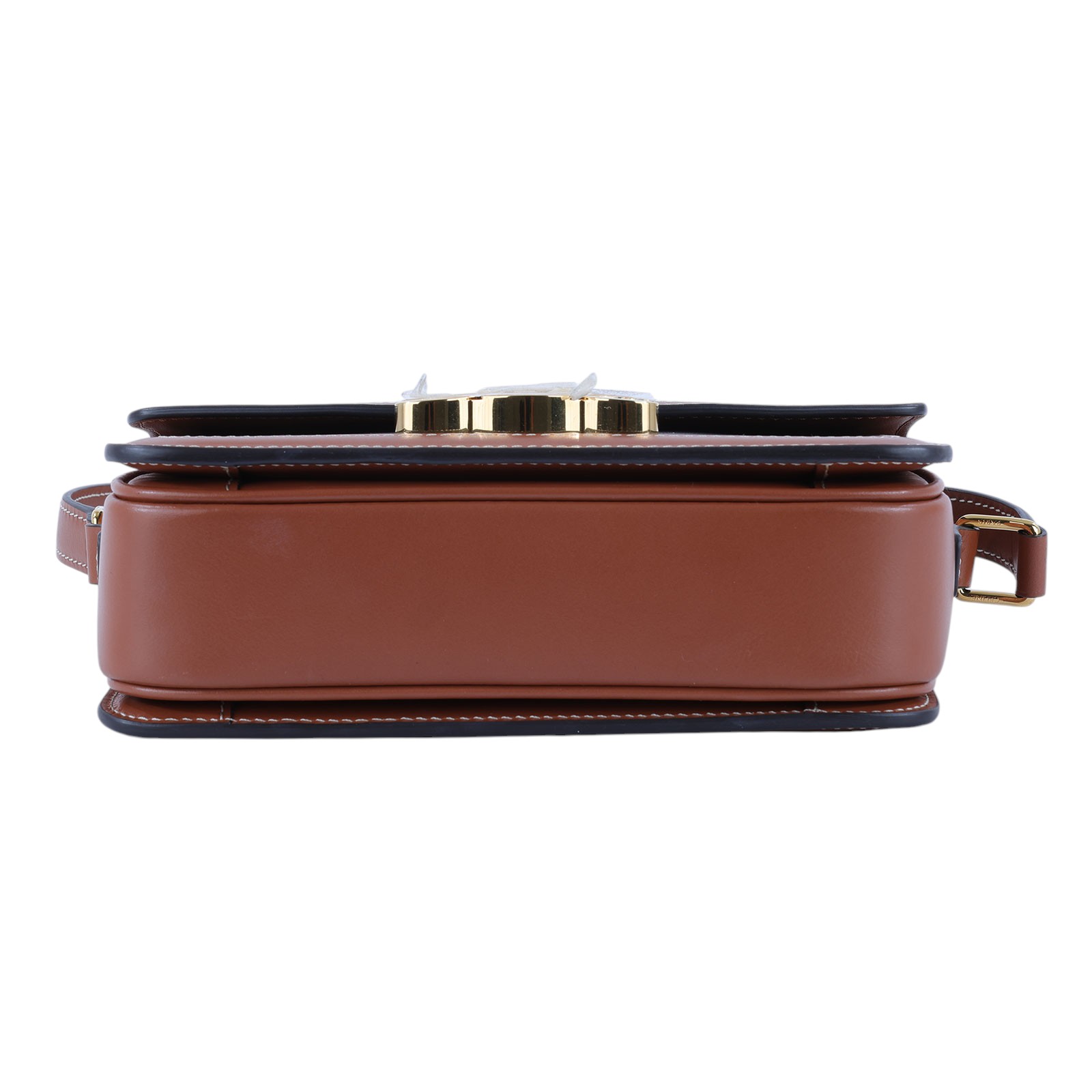 思琳 CELINE 標誌印花 牛皮革 Teen Triomphe 凱旋門 肩背包 188882BZ4 棕凱旋TEEN TRIOMPHE肩背包 防塵袋