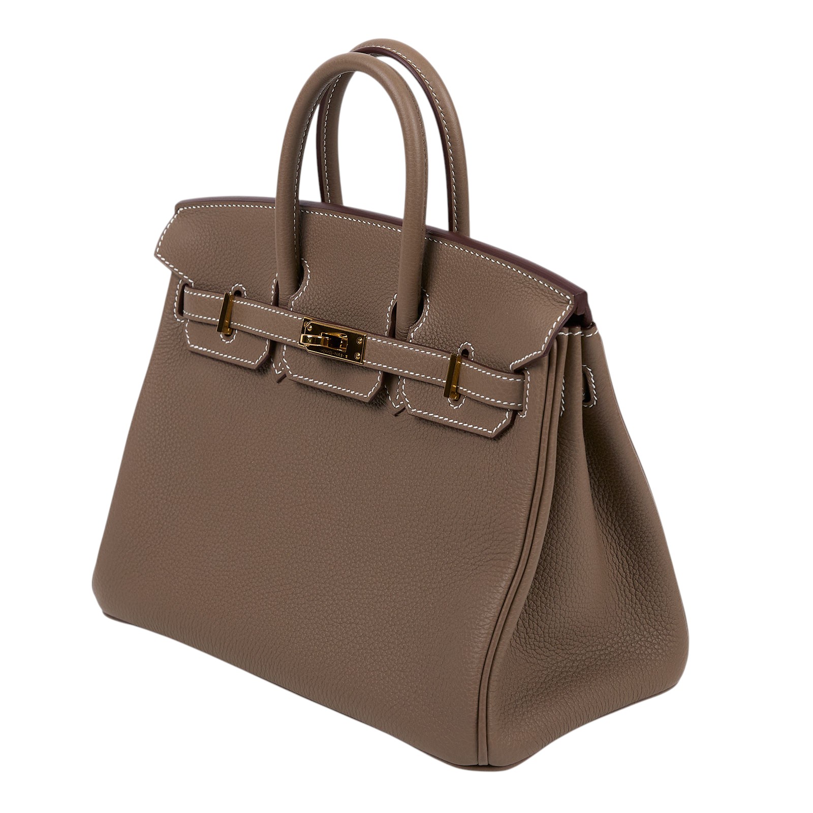 愛馬仕 Hermes Birkin Bag 柏金包 25 大象灰 H041344CC18 H041344/W刻  原廠盒子/防塵袋/鎖組/購買證明影本