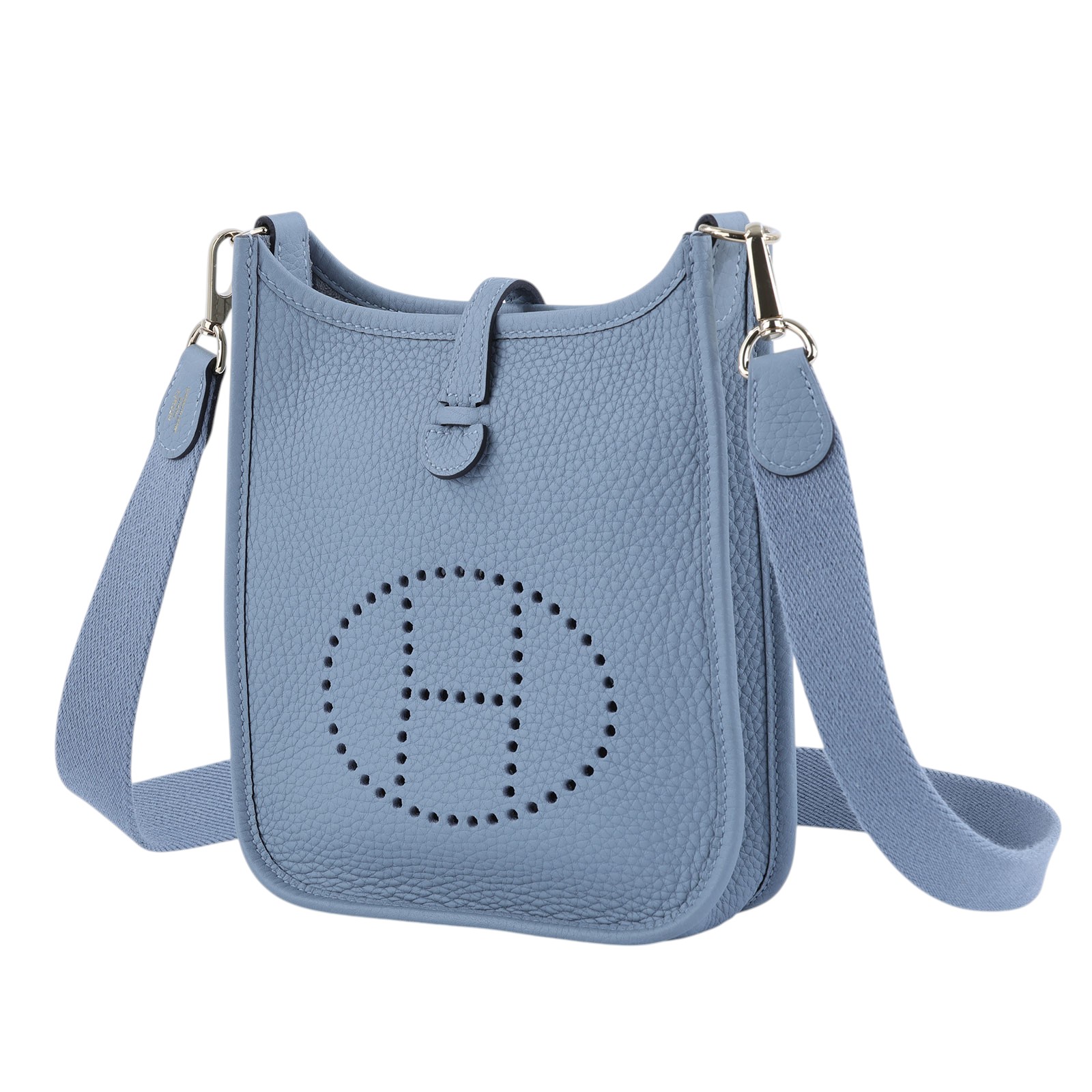 愛馬仕 Hermes Evelyne Bag Mini 伊芙琳包 Evelyne 16 木偶灰 金色五金 H085945CPBV K刻  原廠盒子/防塵袋/購買證明