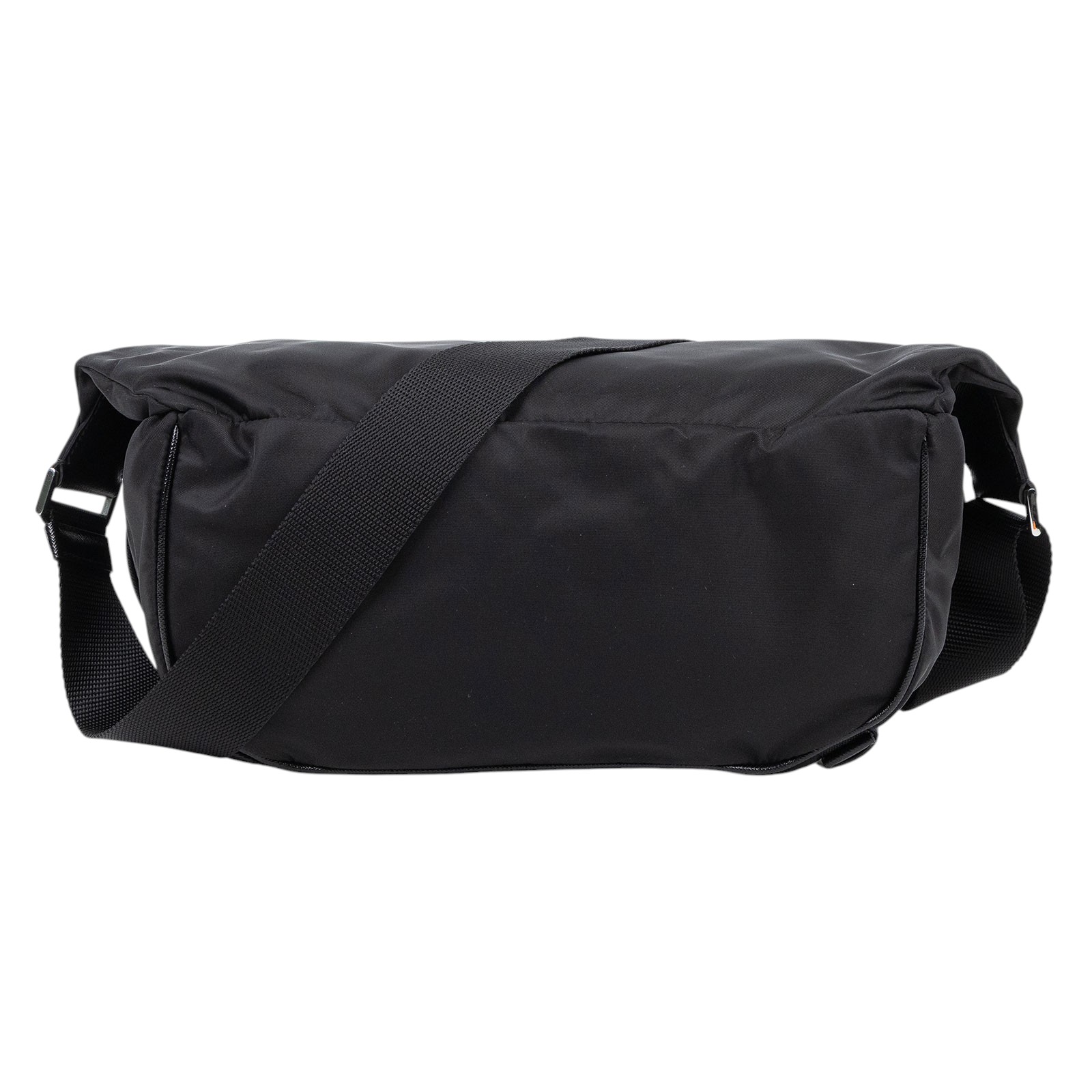 普拉達 PRADA Re-Nylon Saffiano 皮革 肩背袋 2VH994_2DMG 黑尼龍肩背包 防塵袋