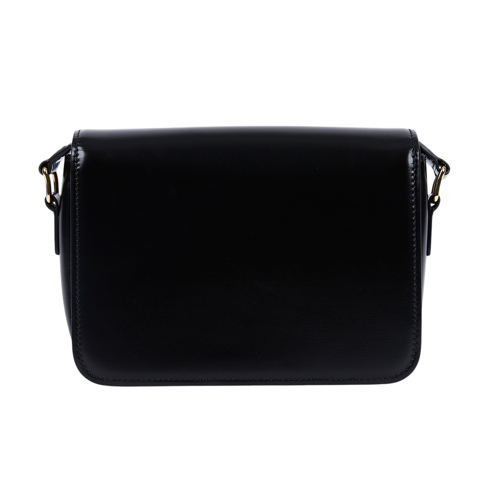 思琳 CELINE 亮面牛皮革 Teen Triomphe 凱旋門 肩背包 188423BF4 黑TEEN TRIOMPHE肩背包 防塵袋