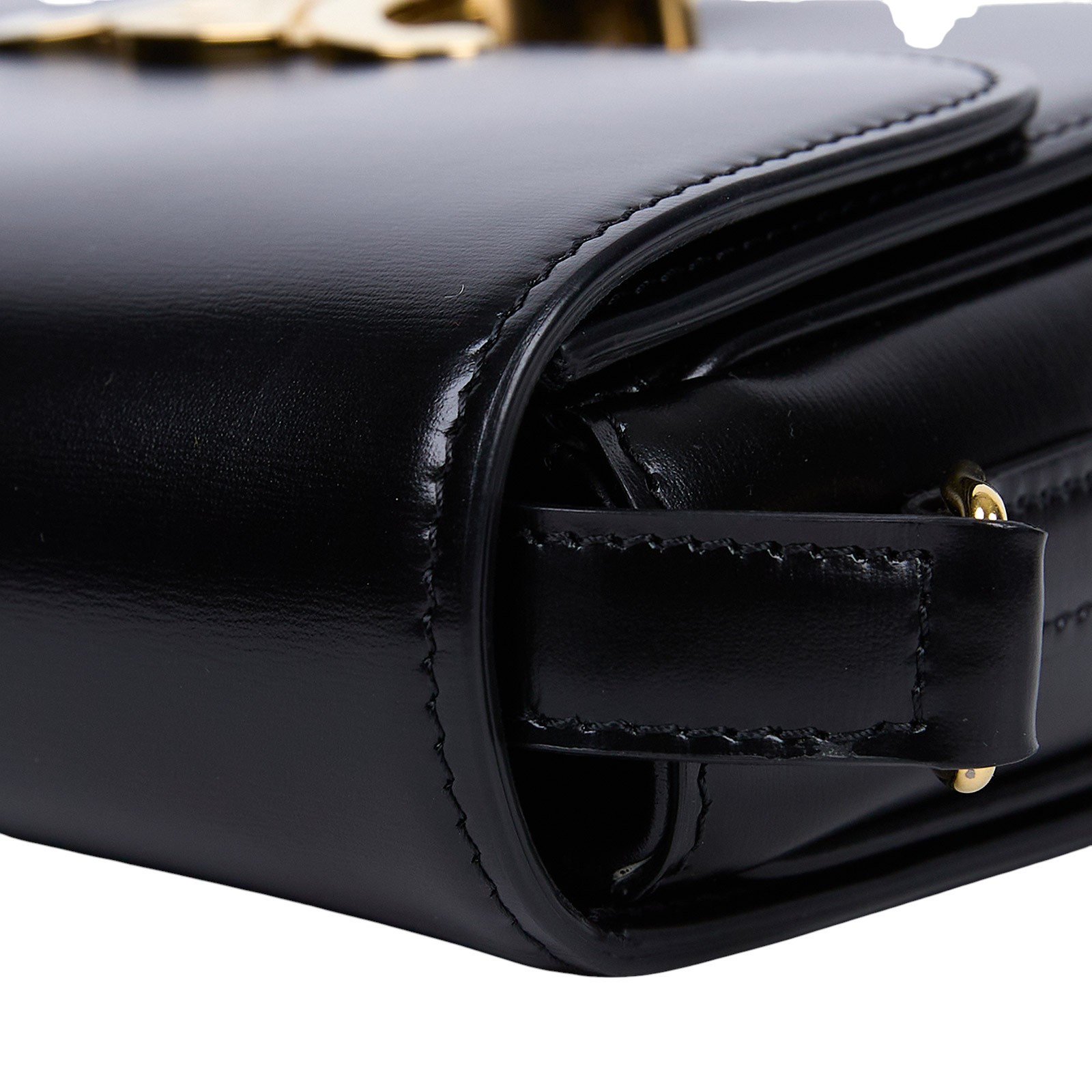 思琳 CELINE 亮面牛皮革 Teen Triomphe 凱旋門 肩背包 188423BF4 黑TEEN TRIOMPHE肩背包 防塵袋