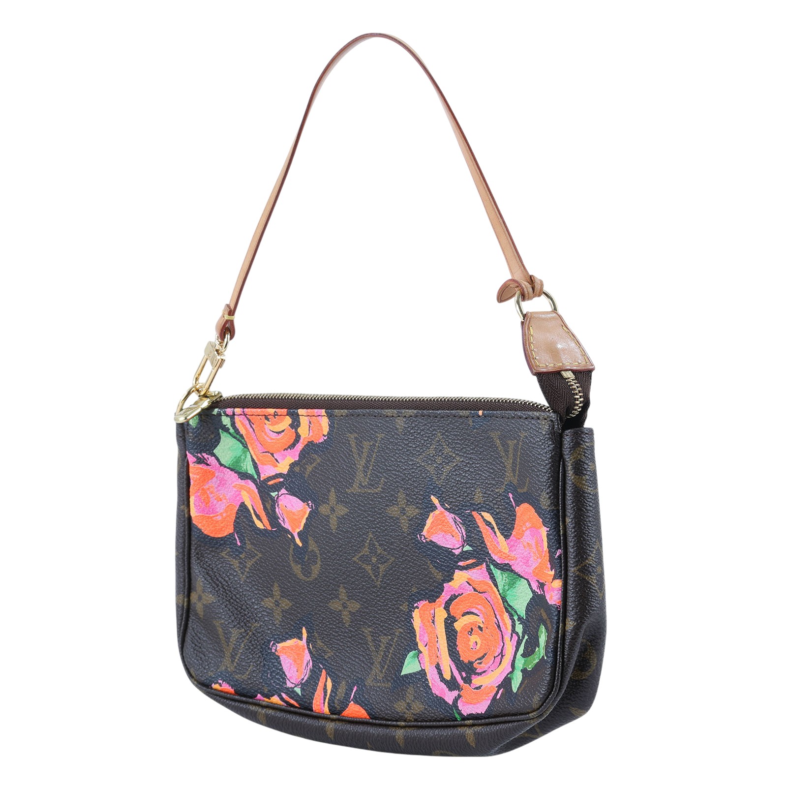 路易威登 LOUIS VUITTON Pochette Accessoires 手提包 M48615 原花玫瑰麻將包 無附屬品