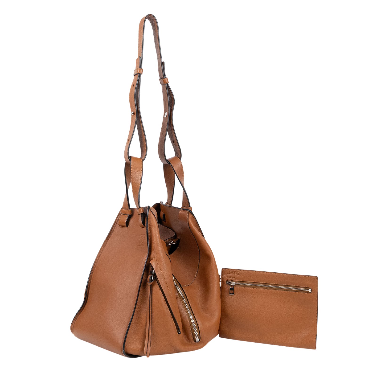 羅意威 LOEWE Small Hammock bag 手提 斜背包 A538S35X51 焦糖HAMMOCK 無附屬品