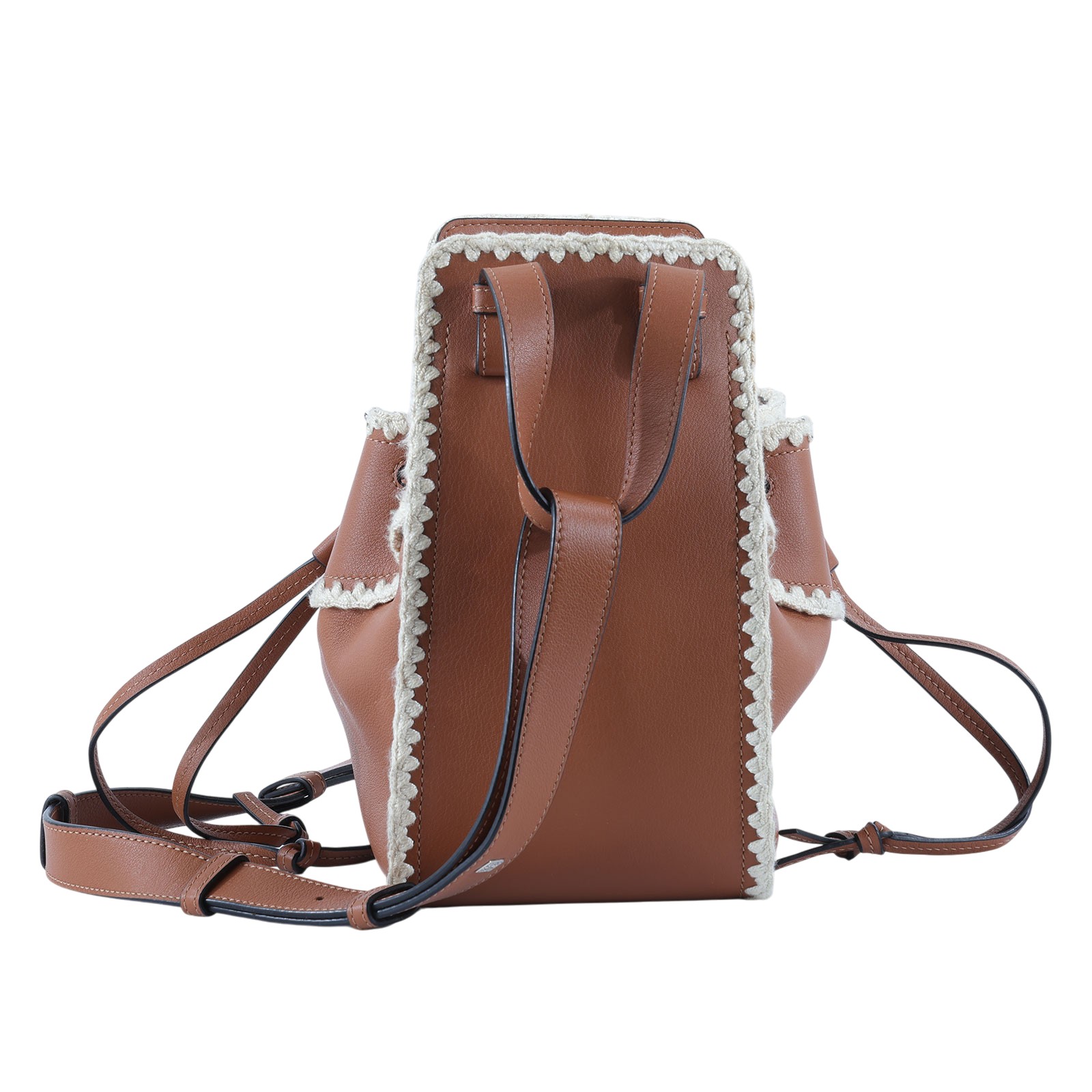 羅意威 LOEWE Small Hammock bag 手提 斜背包 303.28.Z95 焦糖棕拼白邊HAMMOCK SMALL 防塵袋