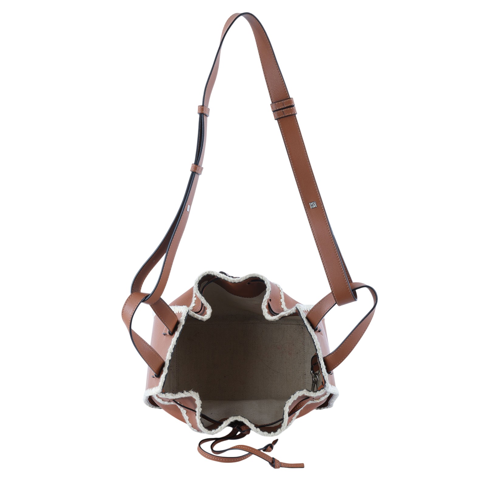 羅意威 LOEWE Small Hammock bag 手提 斜背包 303.28.Z95 焦糖棕拼白邊HAMMOCK SMALL 防塵袋