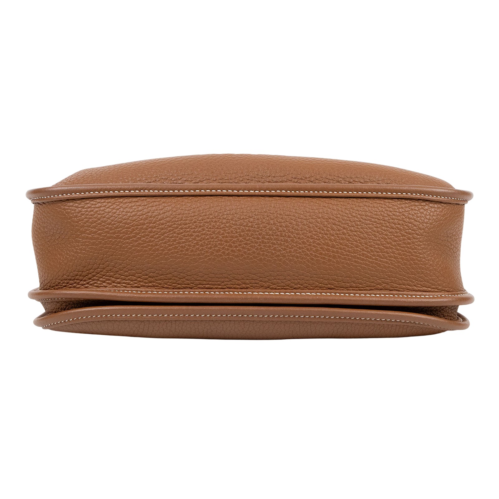 愛馬仕 Hermes Evelyne Bag 伊芙琳包 29 馬蹄型 銀色五金 金棕 H056277CK37 B刻  原廠盒子/防塵袋/背帶/購買證明影本