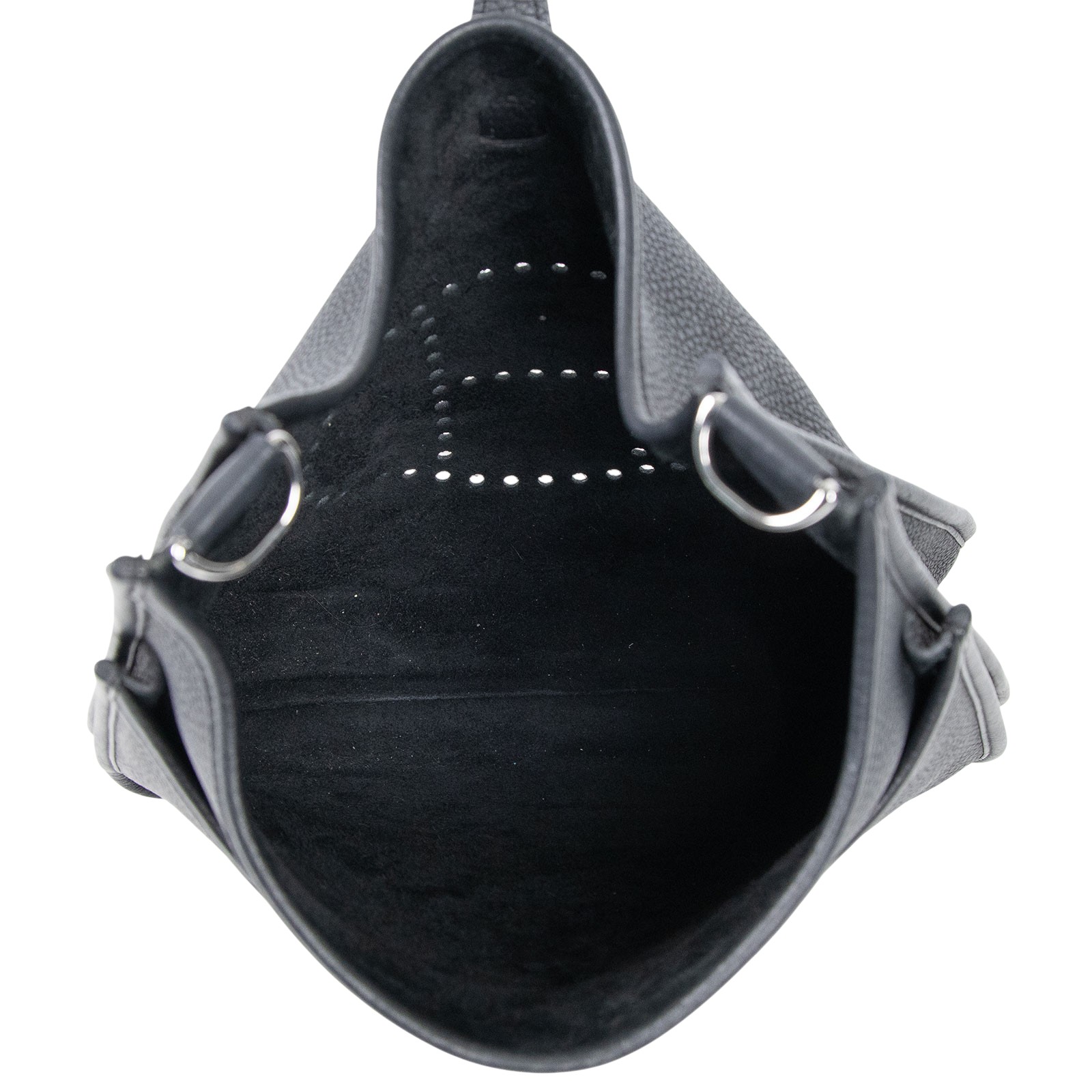 愛馬仕 Hermes Evelyne Bag 伊芙琳包 29 馬蹄型 EV29 U刻 黑EVELYNE29 防塵袋/背帶