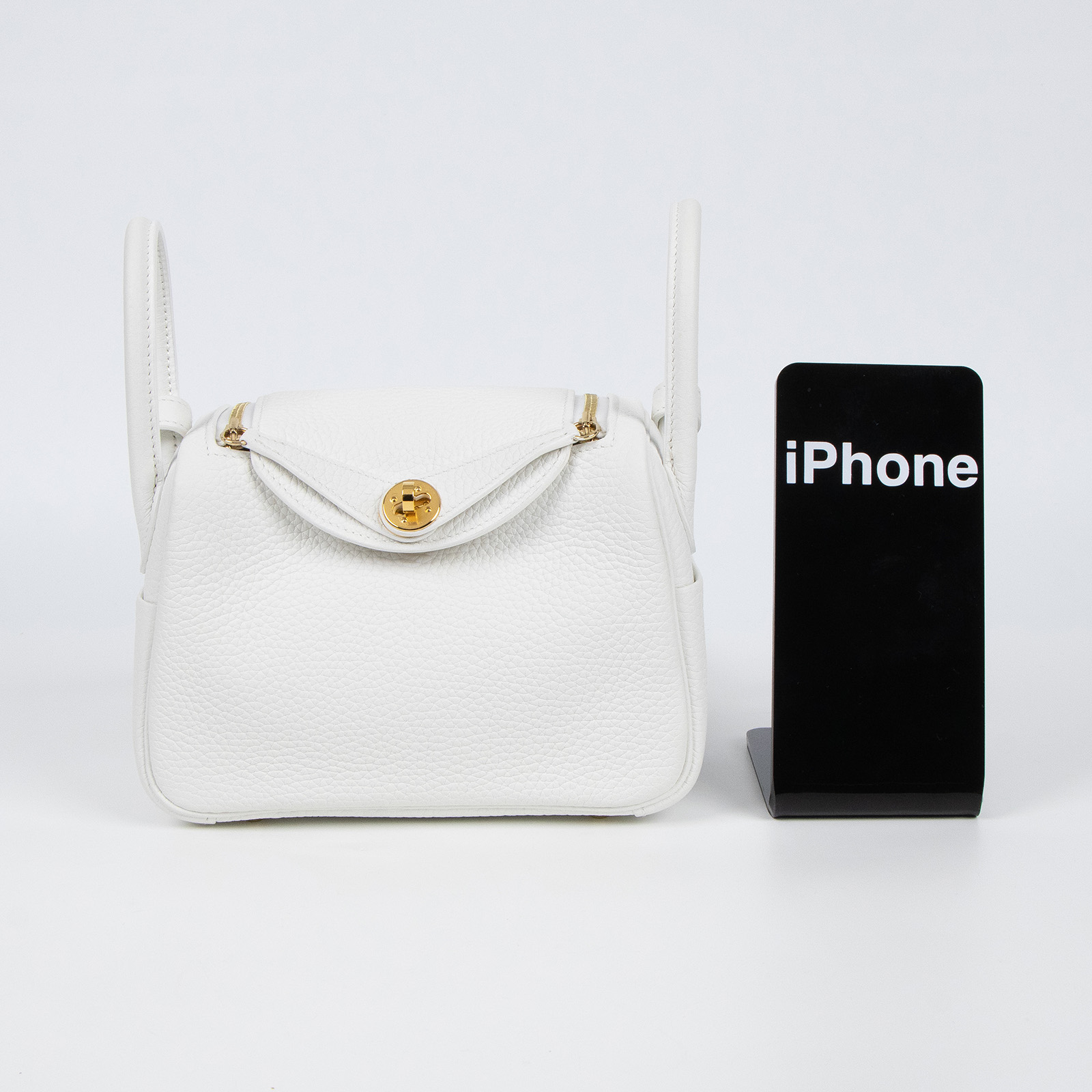 愛馬仕 Hermes Lindy 琳迪包 迷你 新白色 金色五金 H079086CC0U W刻 新白MINI LINDY 原廠盒子/防塵袋