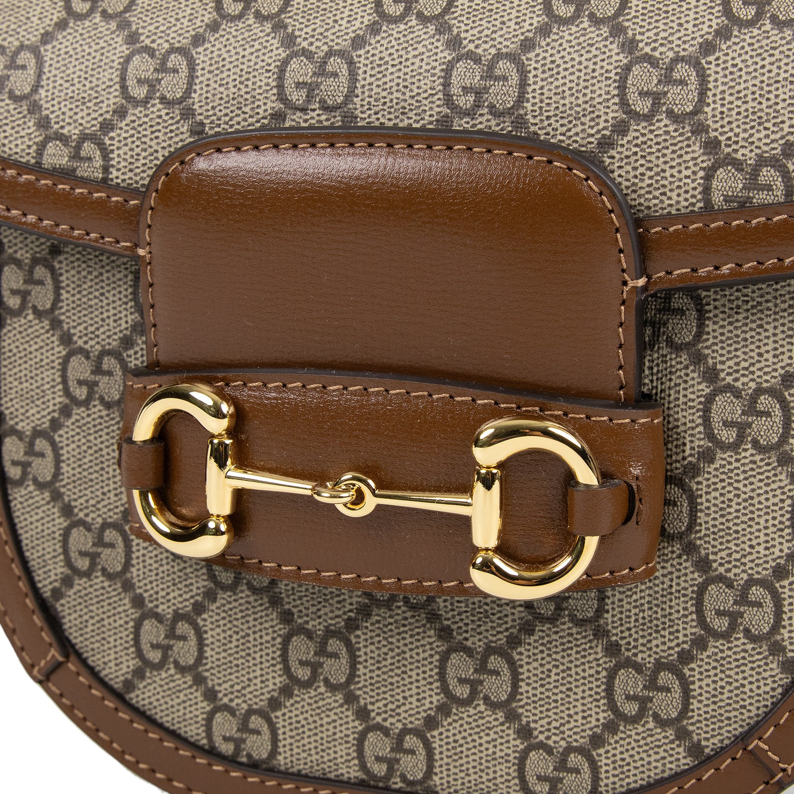 古馳 GUCCI Horsebit 1955 圓形 迷你袋 760191 92TCG 棕1955馬鞍包 防塵袋