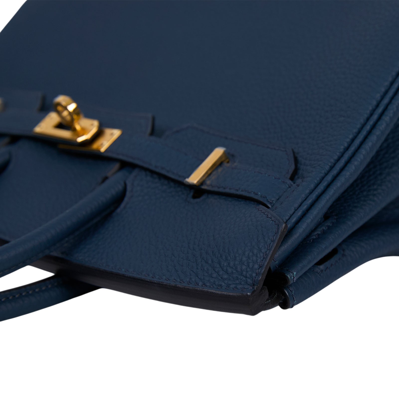 愛馬仕 Hermes Birkin Bag 柏金包 25 Togo 金色五金 普魯士藍 H041344CC7P /W刻  原廠盒子/防塵袋/鎖組