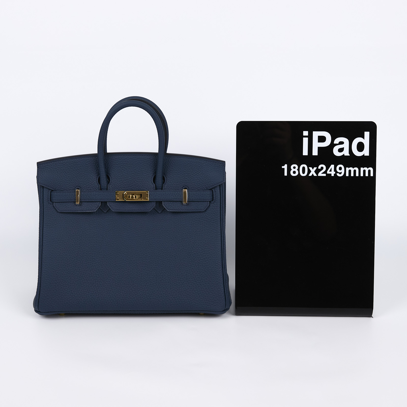 愛馬仕 Hermes Birkin Bag 柏金包 25 Togo 金色五金 普魯士藍 H041344CC7P /W刻  原廠盒子/防塵袋/鎖組