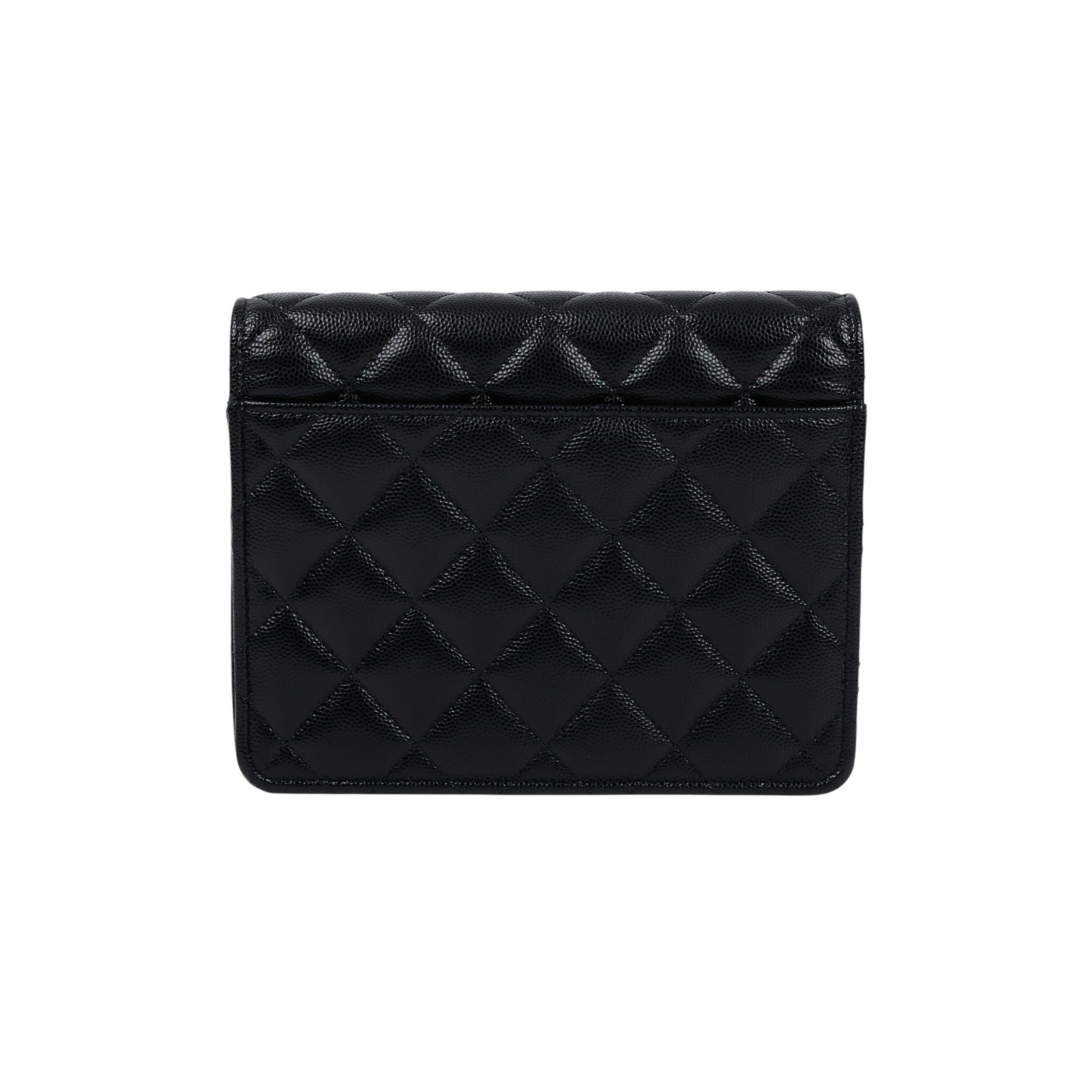 香奈兒 CHANEL 雙C LOGO WOC 單肩包 斜肩包 AP3755 晶片款 黑荔枝星星背帶WOC 18CM 原廠盒子/防塵袋