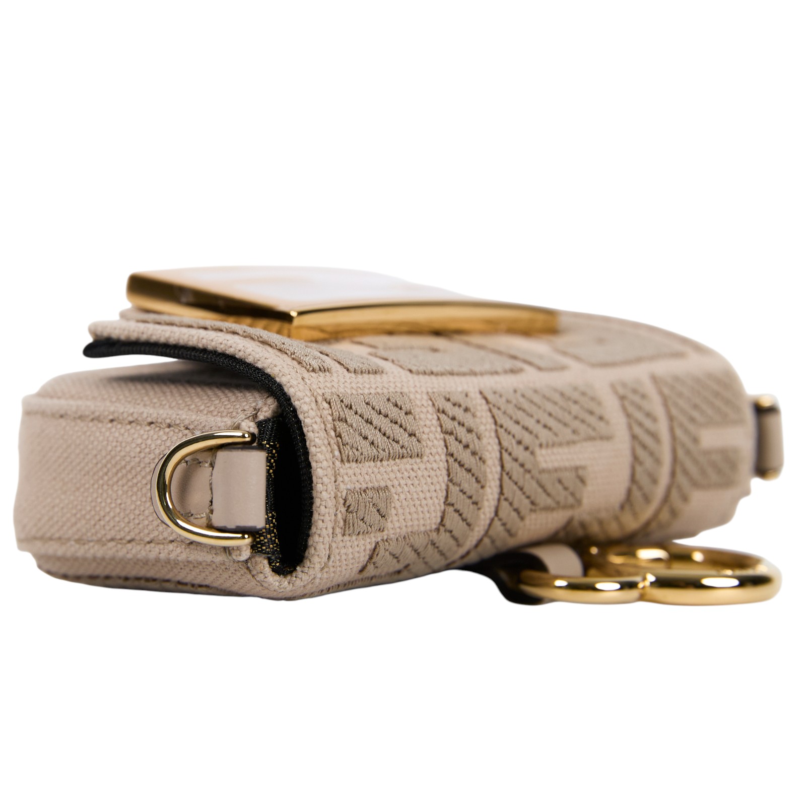 芬迪 FENDI FF Logo Nano Baguette 包款吊飾 7AS045A9P6 奶茶帆布NANO BAGUETTE 無附屬品