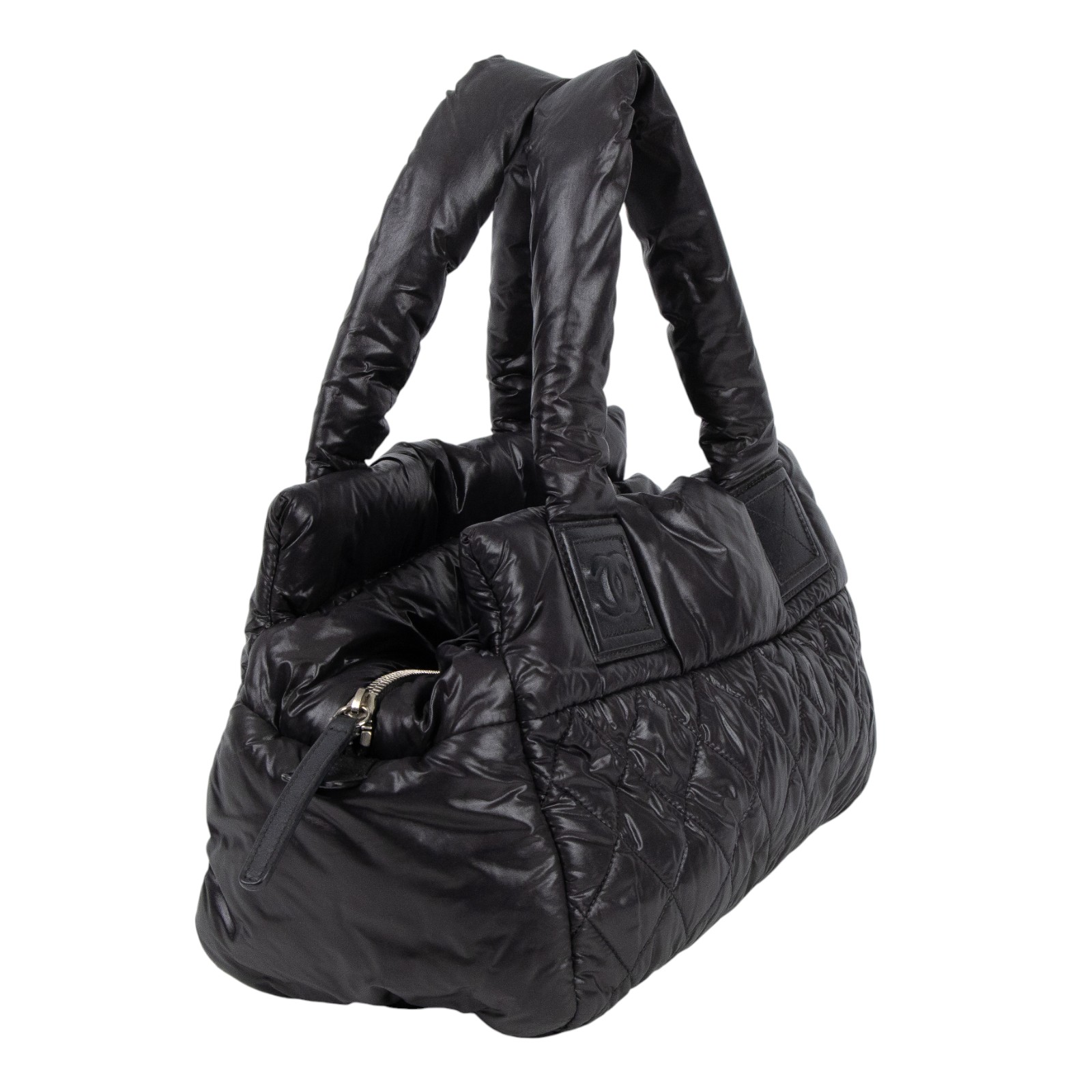 香奈兒 CHANEL Coco Cocoon 尼龍 手提 空氣包  16開黑COCO COCOON 保證卡