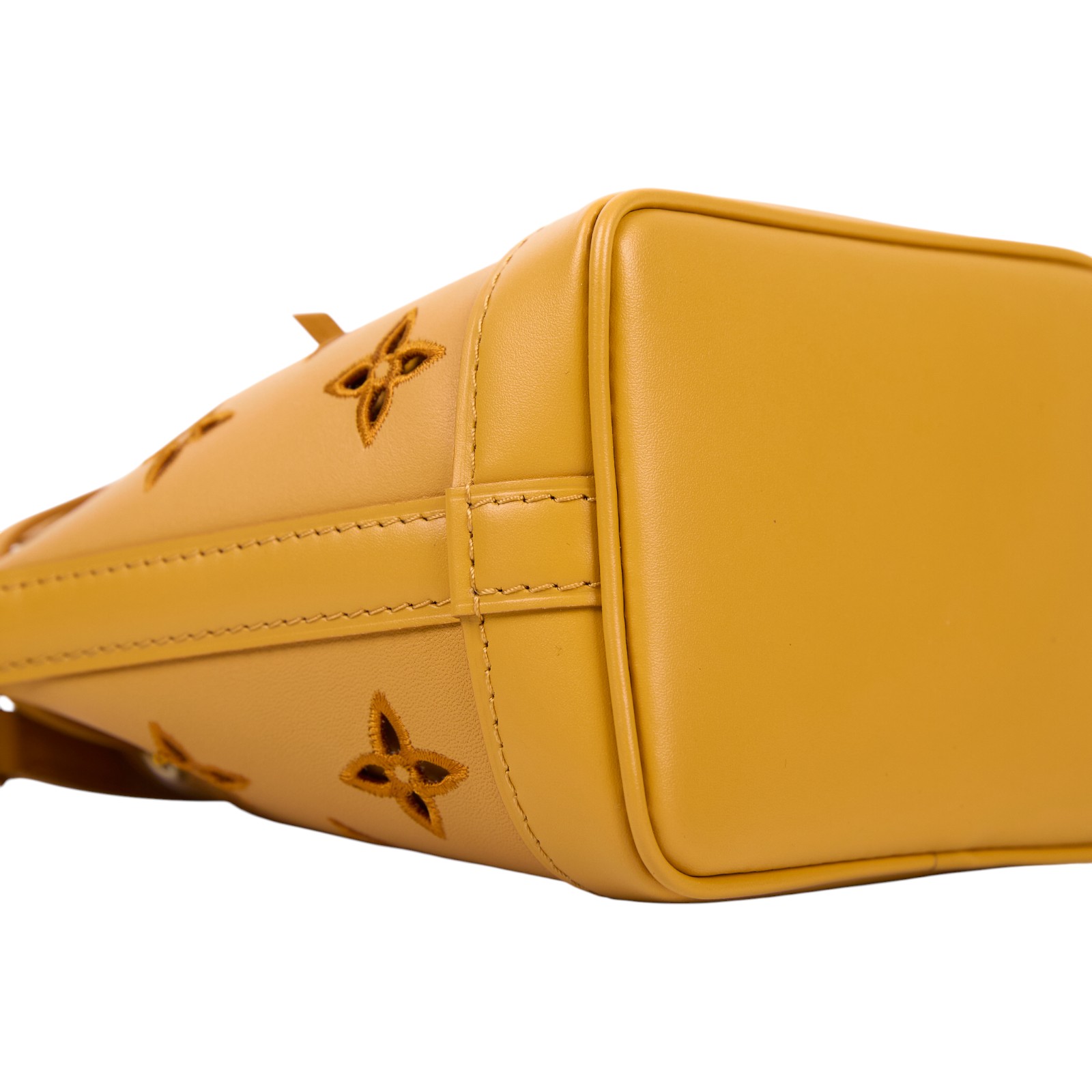 路易威登 LOUIS VUITTON Nano Noé 老花 水桶包 斜背包 M82469 晶片款 南瓜黃原花Nano Noe 原廠盒子/防塵袋/購買證明