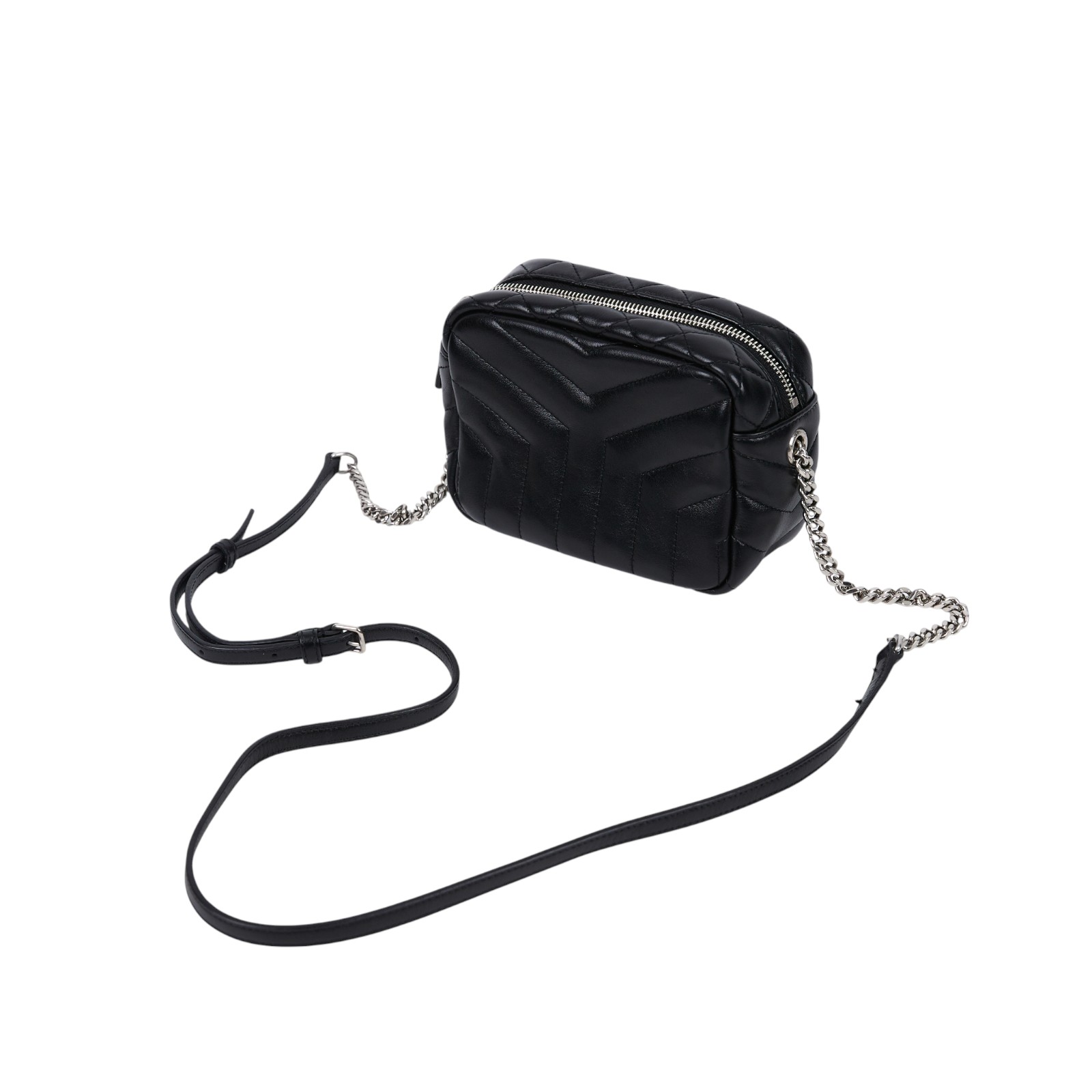 聖羅蘭 YSL SAINT LAURENT Loulou Bowling Mini 肩背包 457588 黑LOULOU BOWLING 防塵袋