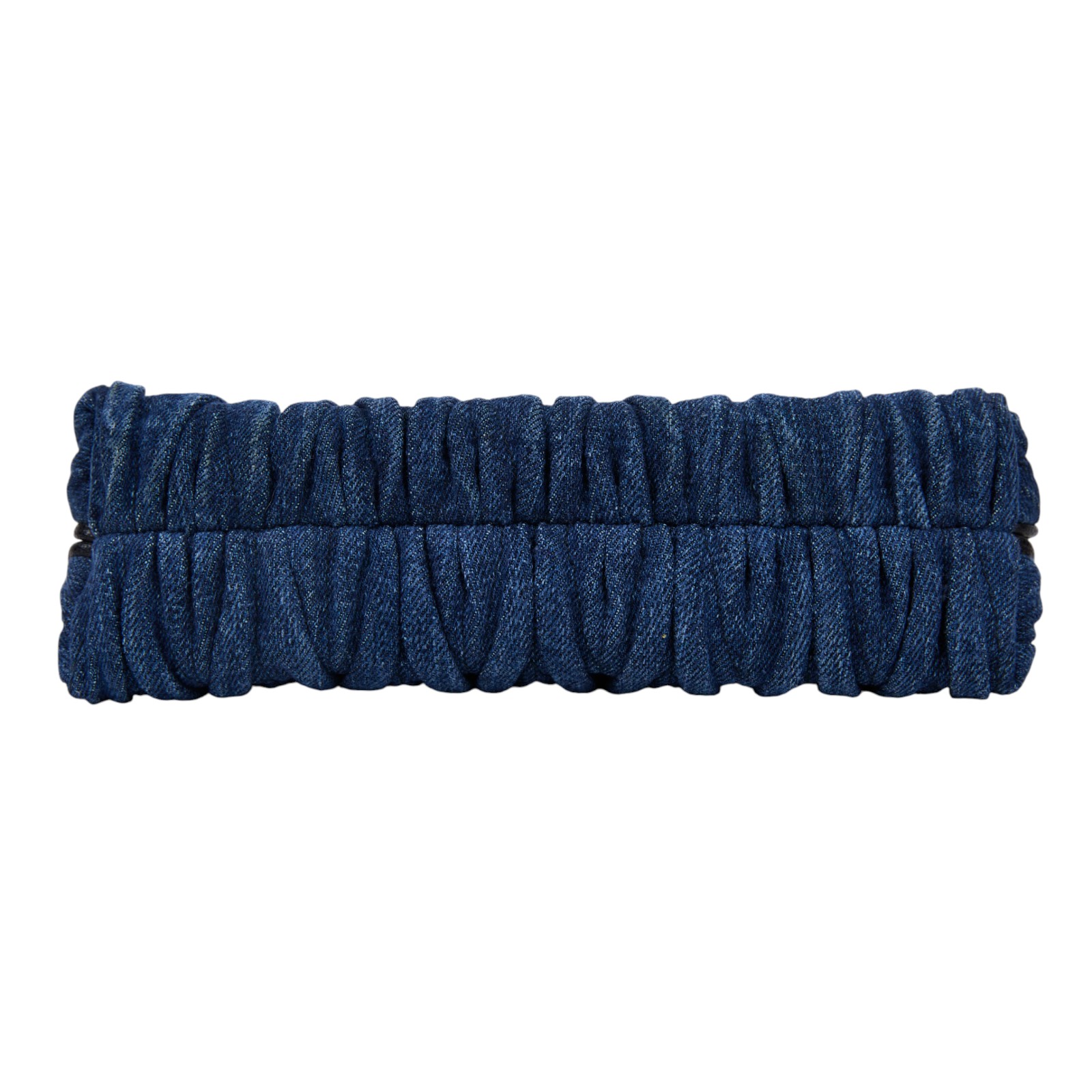 繆繆 MIU MIU Matelasse 牛仔皮革手拿包 5NE001_2ALH 丹寧皺褶手拿包 防塵袋/保證卡